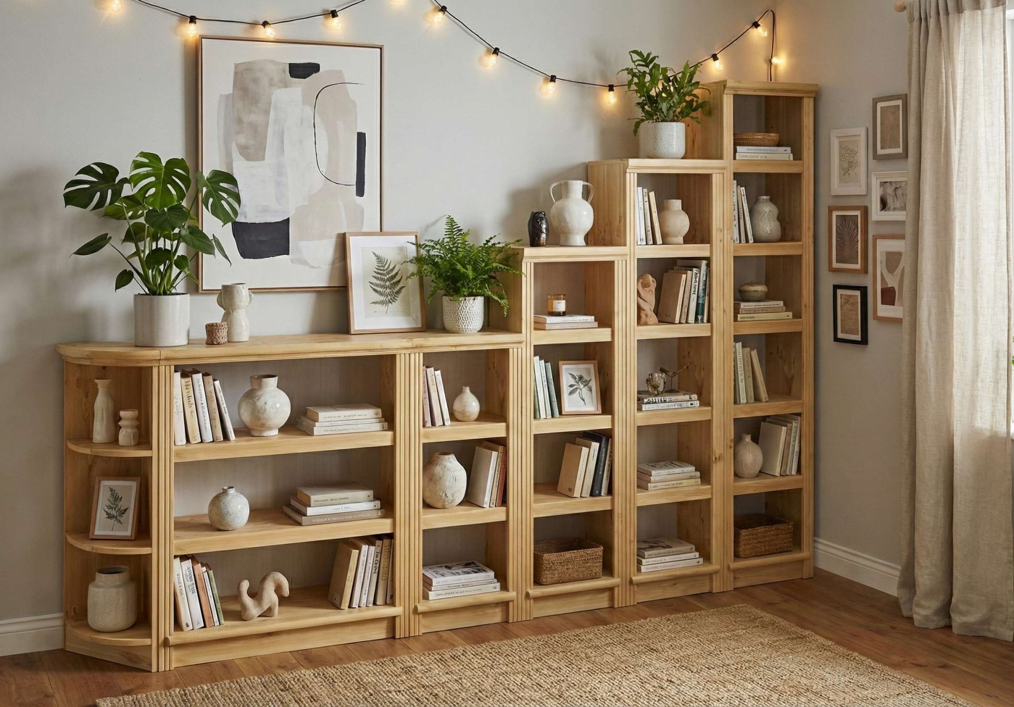 GOODproduct Étagère sur pied »Riga« aus massiver Kiefer, FSC®-zertifiziert