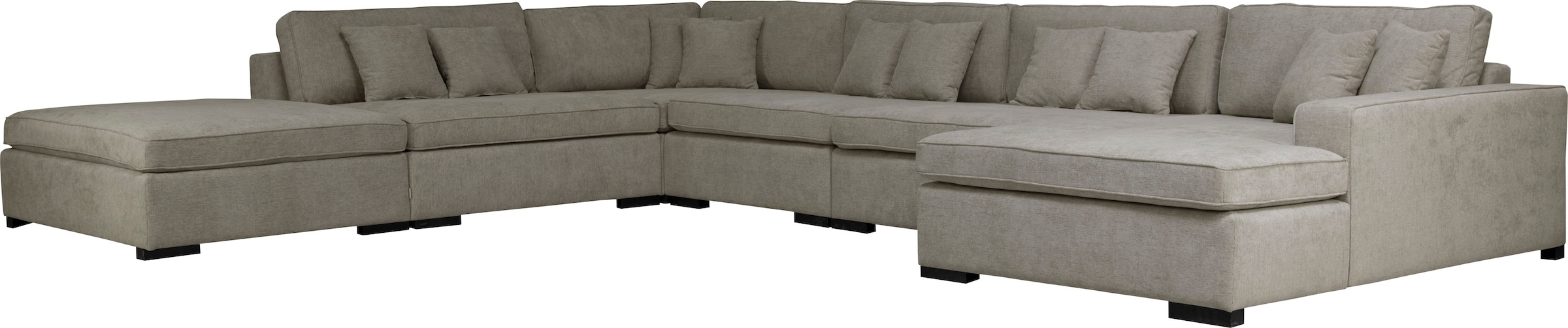 Home affaire Paysage de salon »Skara U-Form« Lounge-Sofa mit Federkernpolsterung, in vielen Bezugsvarianten