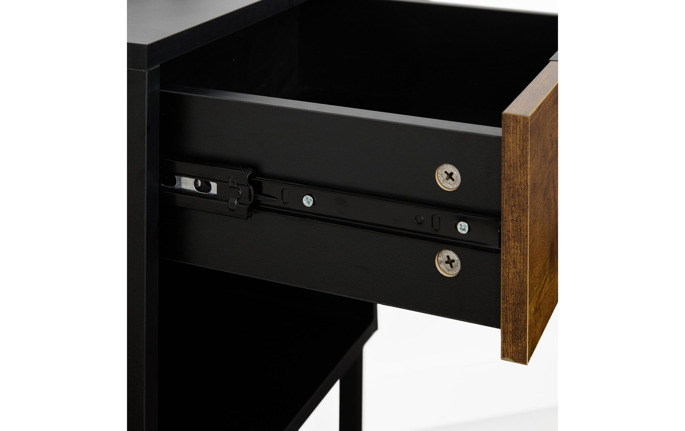 relaxdays Table de nuit »60.5 x 40 x 41.5 cm« Nachtschränkchen im Industrial-Design