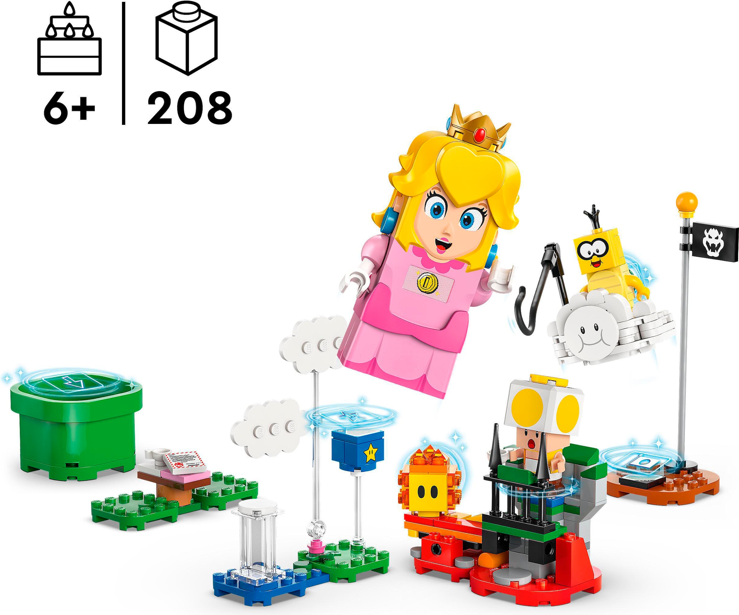 LEGO® Konstruktionsspielsteine »Abenteuer mit der interaktiven LEGO® Peach™ (71441), LEGO Super Mario« Made in Europe
