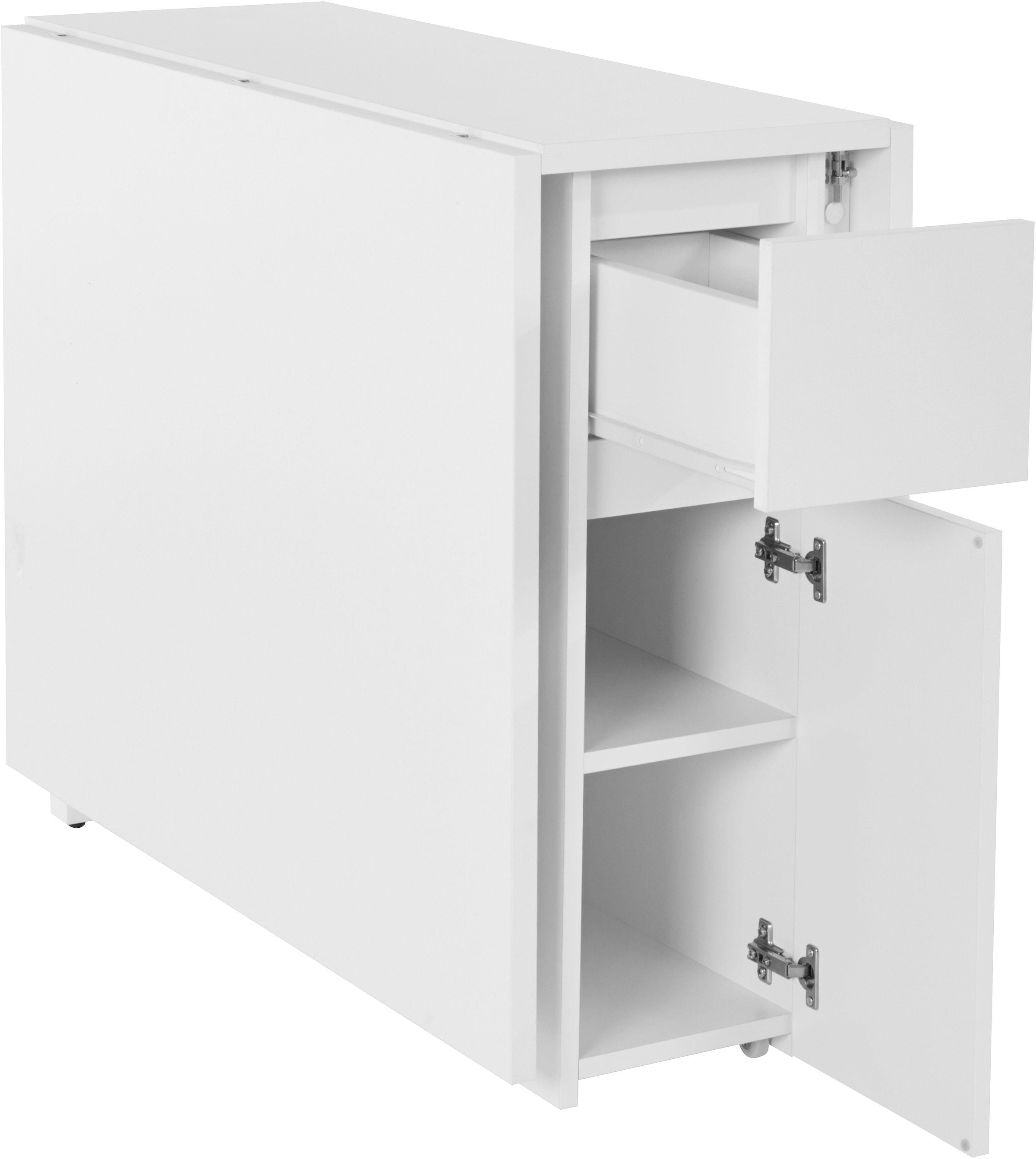 Woodman Table de salle à manger »Jasper« mit einer rechteckigen Tischplatte und Auszugsfunktion, Breite 90 cm