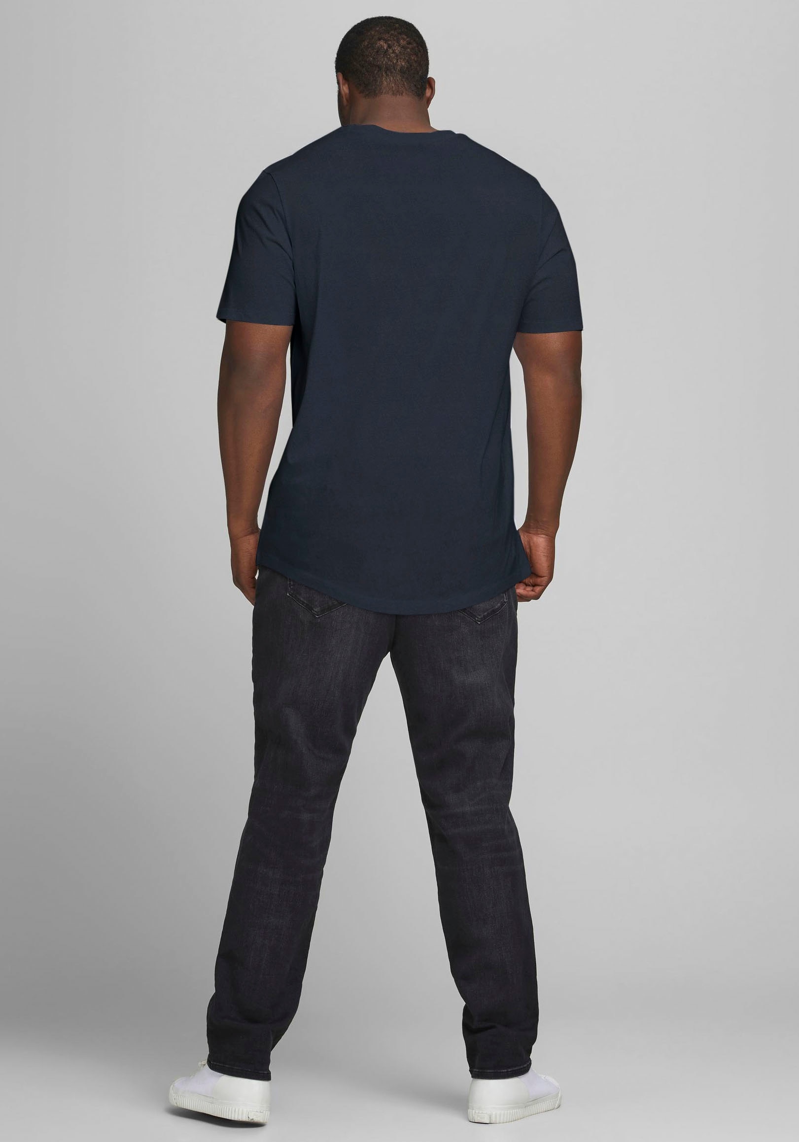 Jack & Jones PlusSize T-Shirt »NOA TEE« mit abgerundetem Saum, bis Grösse 6XL