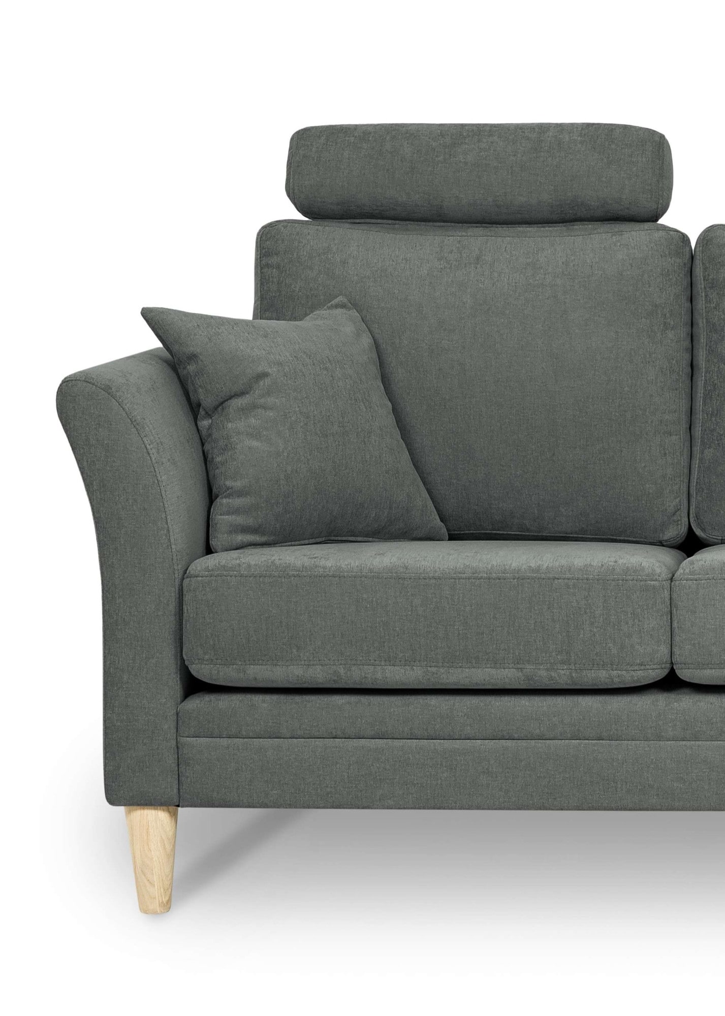 GOODproduct Sofa-Kopfstütze »Arellano« complément idéal pour canapé, tissu tissé fin, chenille