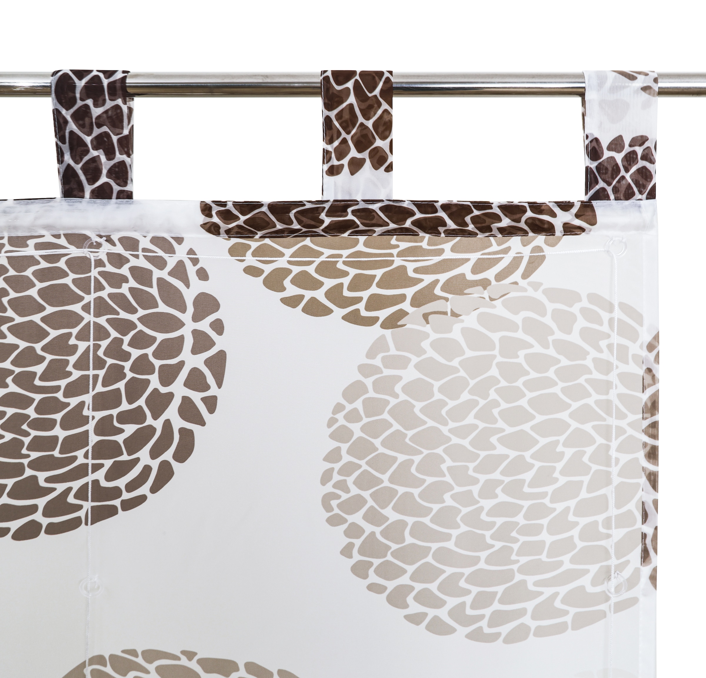 GOODproduct Raffrollo »Belem« mit Schlaufen Transparent, Voile, Polyester