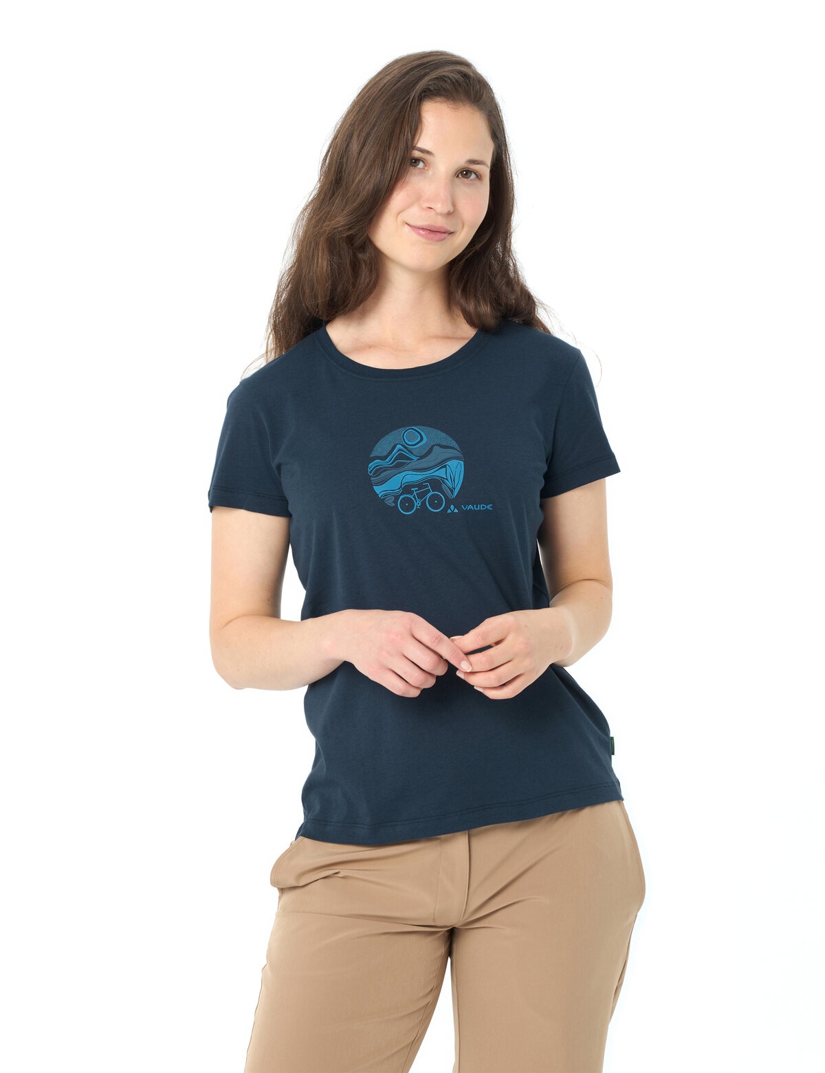 VAUDE T-shirt fonctionnel »WOMEN'S CYCLIST T-SHIRT V« sportliche Passform, Kurzarm, für Radsport und Outdoor-Aktivitäten