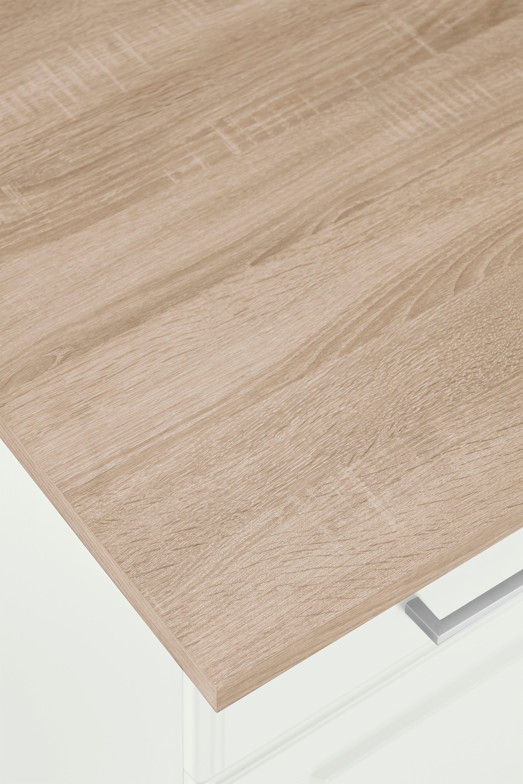 KOCHSTATION Armoire basse »KS-Stockholm« 150 cm de large, façades MDF de haute qualité avec rainure, beaucoup de rangement