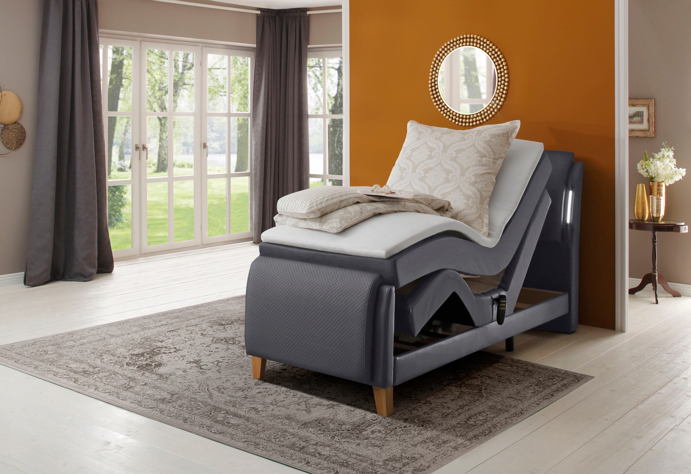 Home affaire Boxspringbett »Messina2« Liegekomfort elektrisch Verstellbar