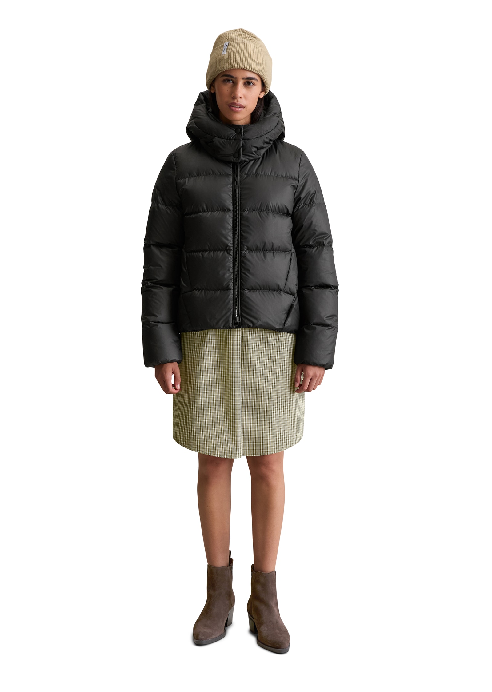 Marc O'Polo DENIM Veste matelassée mit Kapuze Winterjacke, regular fit, Stehkragen, abnehmbare Kapuze