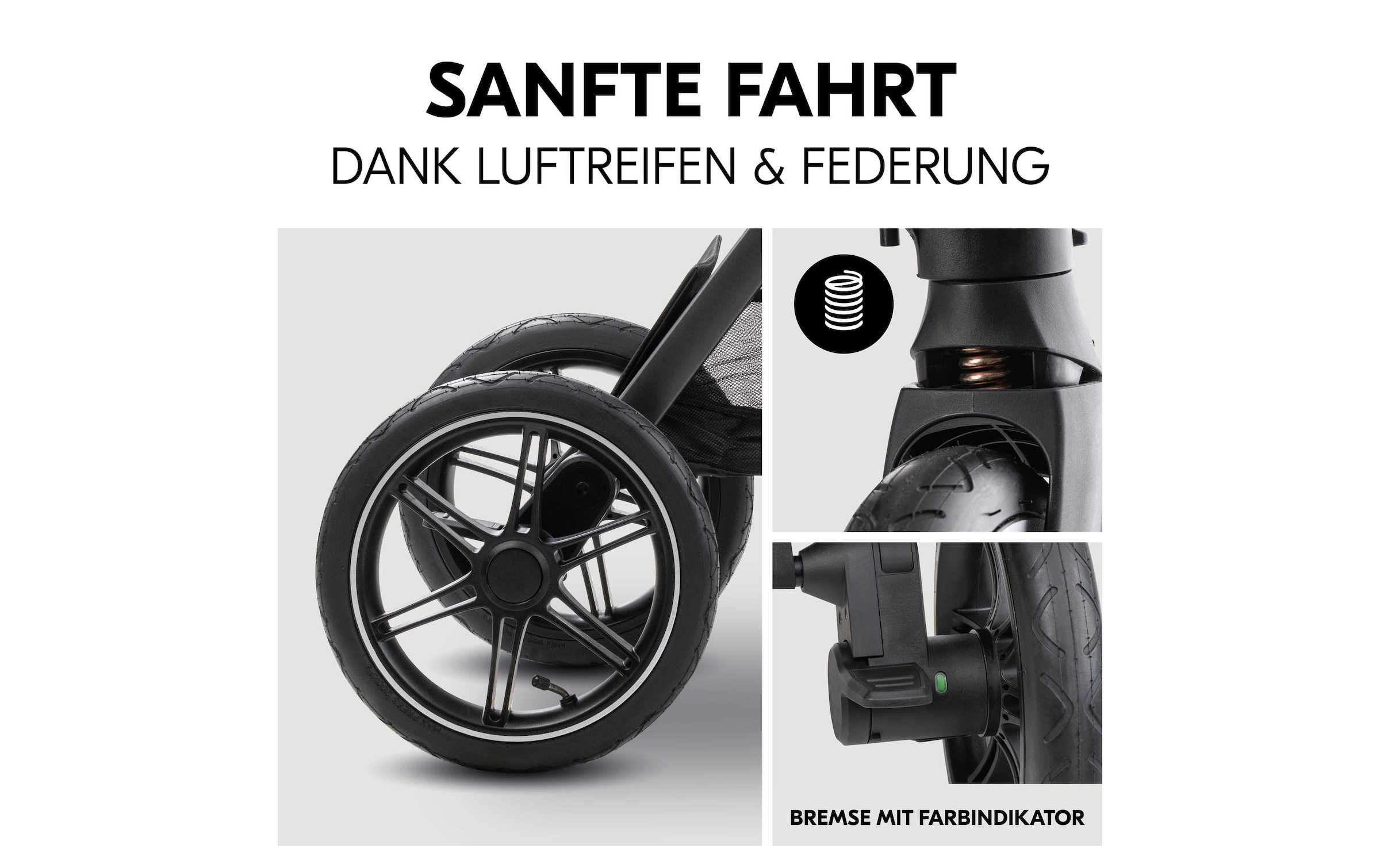 Hauck Kombi-Kinderwagen »Comfort N Care Air« 22 kg Belastbarkeit bis 22 kg
