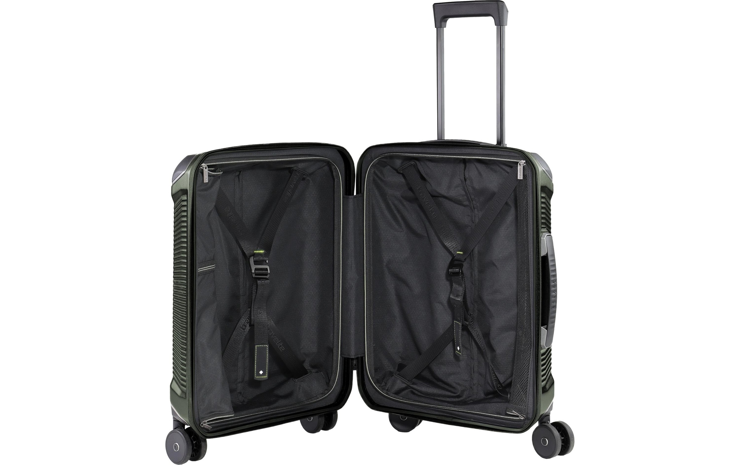 travelite Trolley »MILLENNIUM Reisekoffer Hartschale« 37 litre 4 Rollen aus leichtem Polycarbonat mit stabiler Bauweise und Innenaufteilung