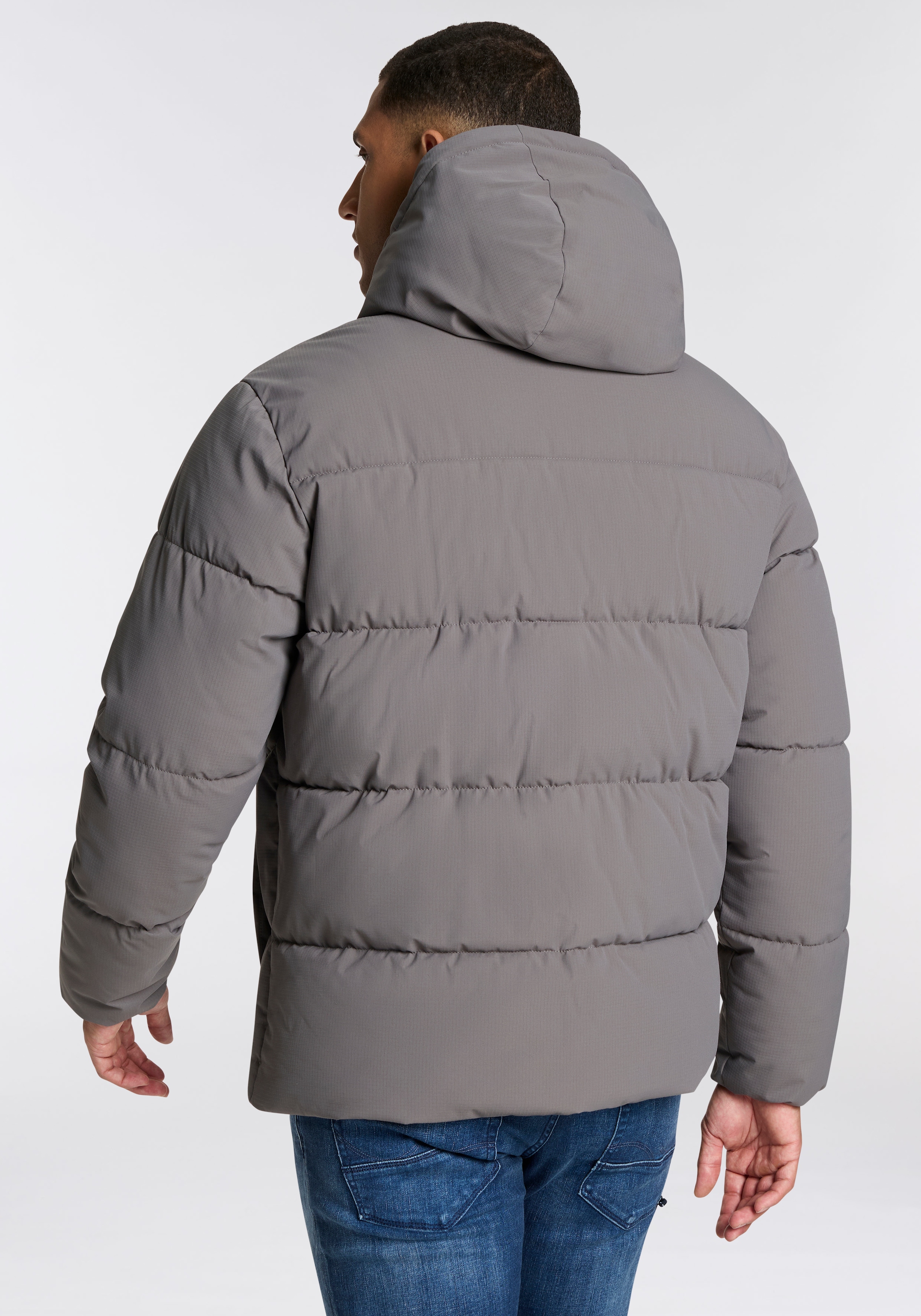 Jack & Jones Steppjacke »JJGUARD – Steppjacke mit Wattierung und Reissverschluss« mit Kapuze modisch, regular fit, Web