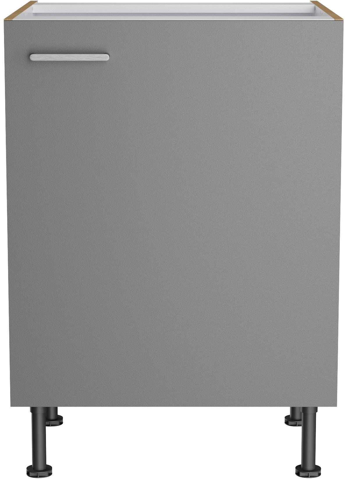 KOCHSTATION Unterschrank »KS-Lucy« Breite 60 cm, mit 1 Tür, 1 Einlegeboden, Soft-Close, verstellbare Füsse