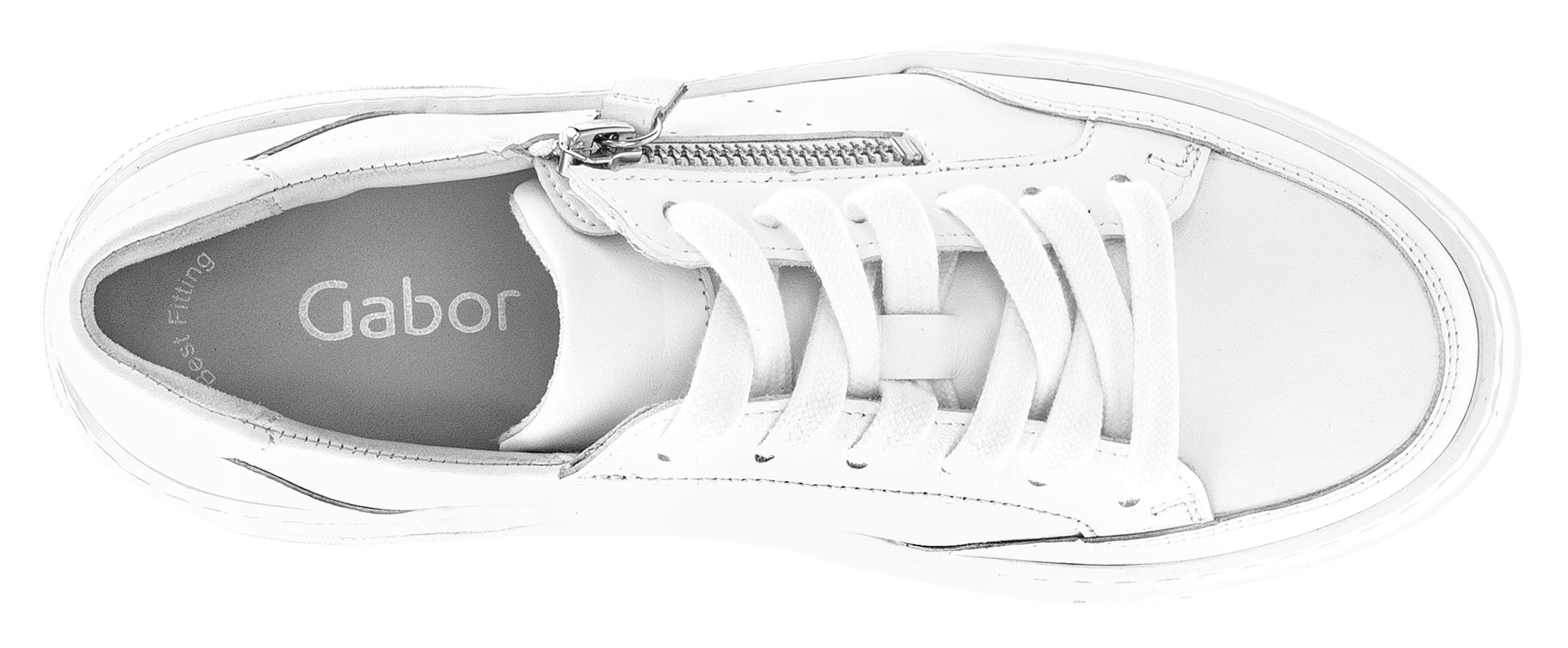 Gabor Baskets à plateforme  , Freizeitzschuh, Halbschuh, Schnürschuh mit Best Fitting-Ausstattung