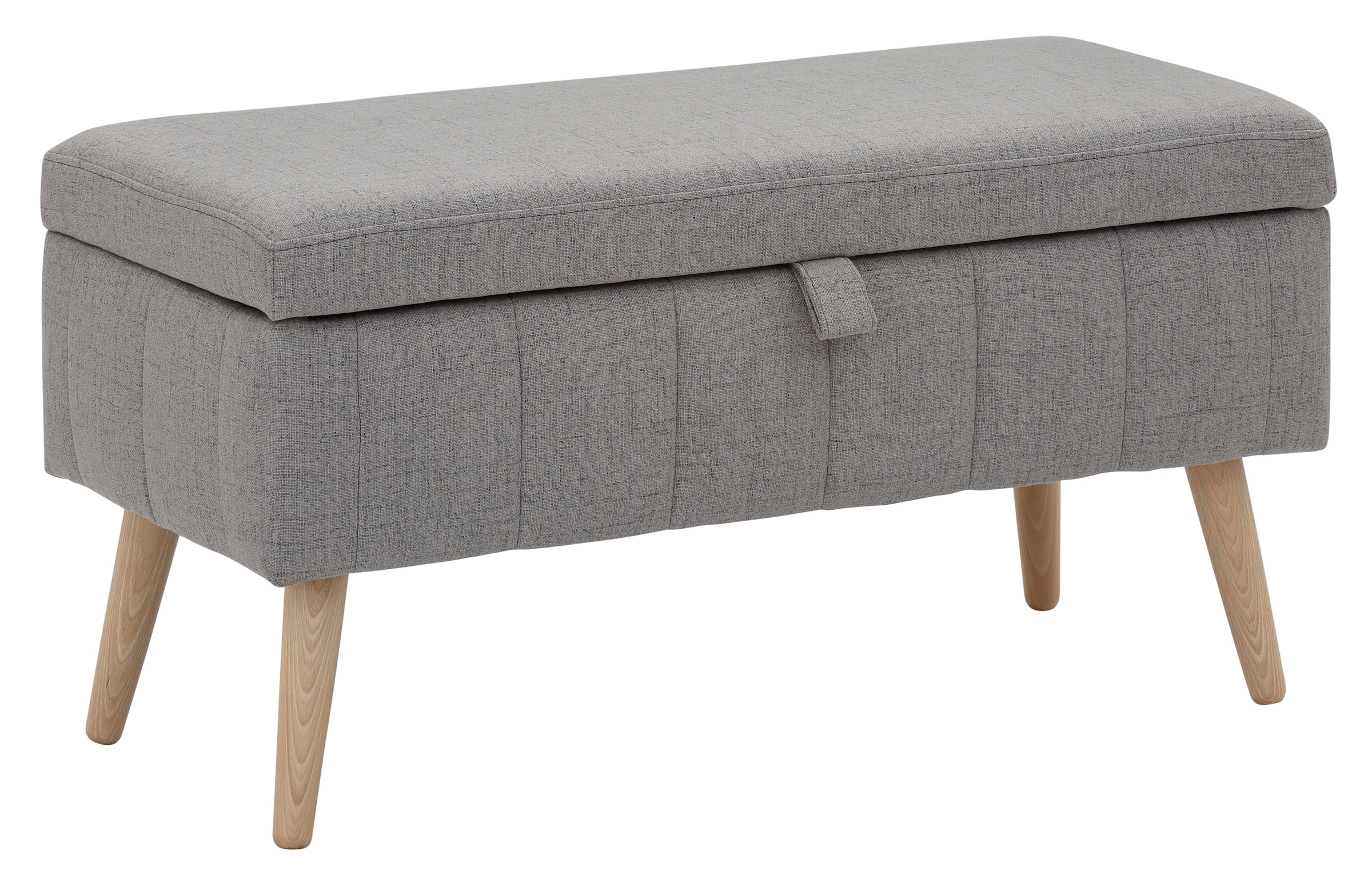 GOODproduct Truhenbank »AMIRA Sitzbank mit Stauraum, Masse B/T/H: 81/36/43 cm« mit Staufach, in 3 Bezugsqualitäten mit feiner Steppung