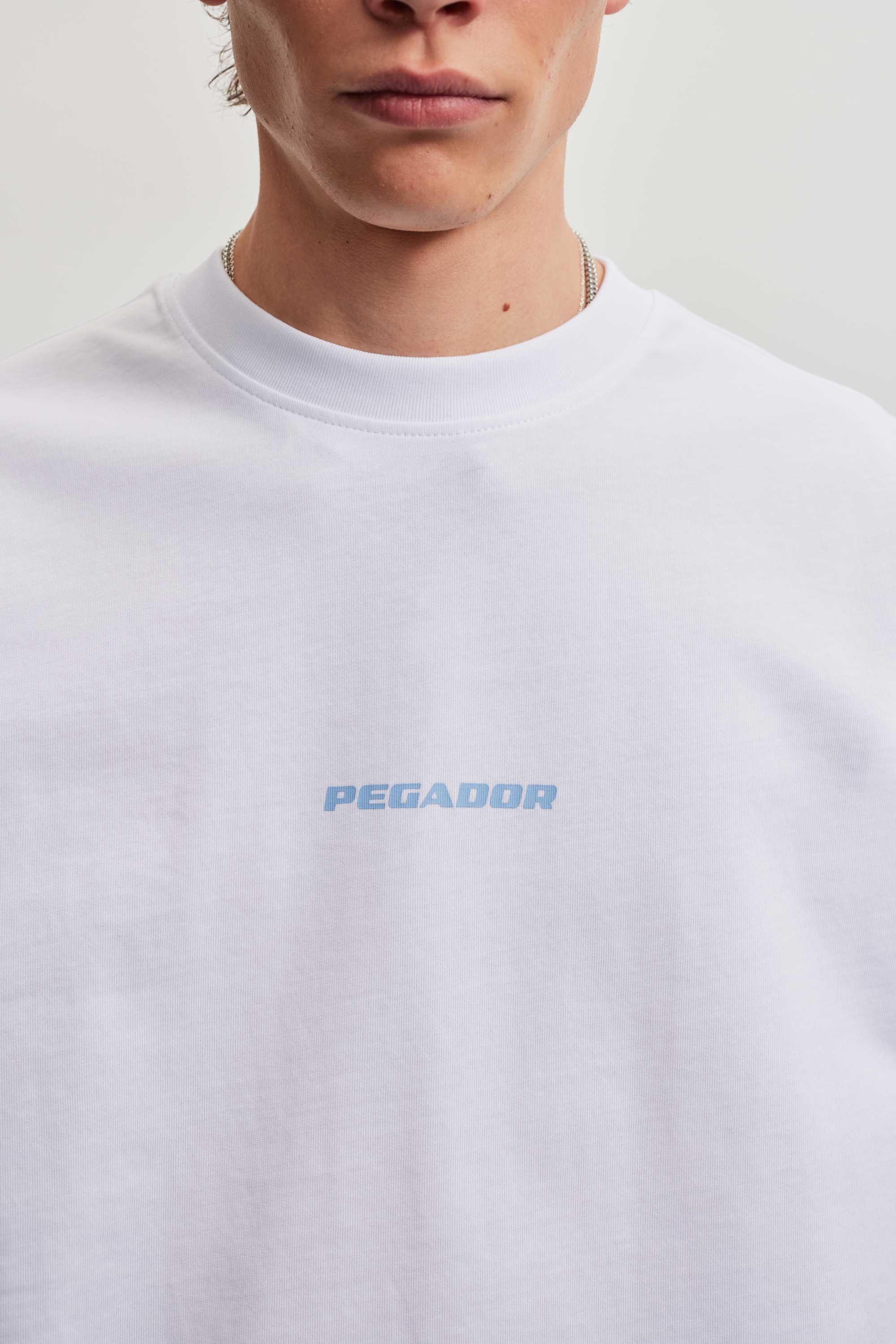 PEGADOR Shirt à col rond »COLNE LOGO OVERSIZED TEE« Baumwolle, oversize
