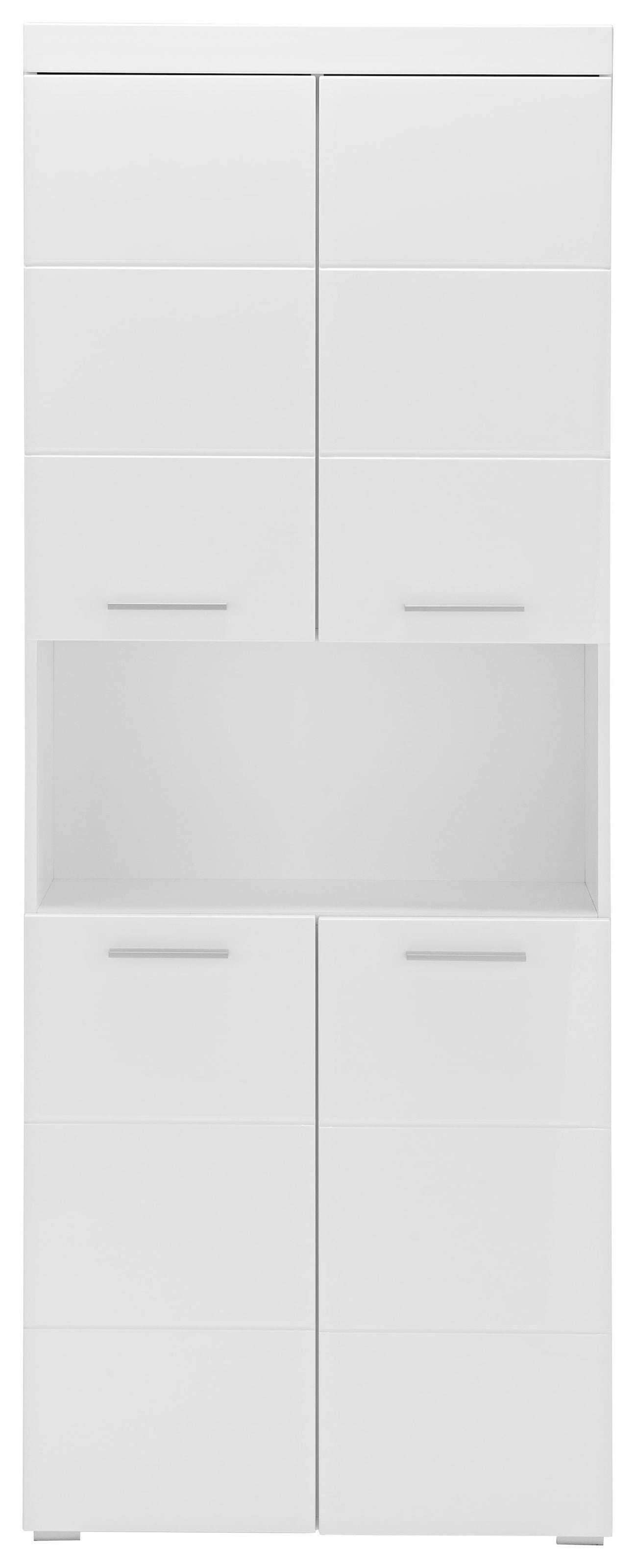 welltime Hochschrank »Avena« Badschrank 4-türig mit o. Fach und 4 Einlegeböden - B/T/H 73/31/190 cm