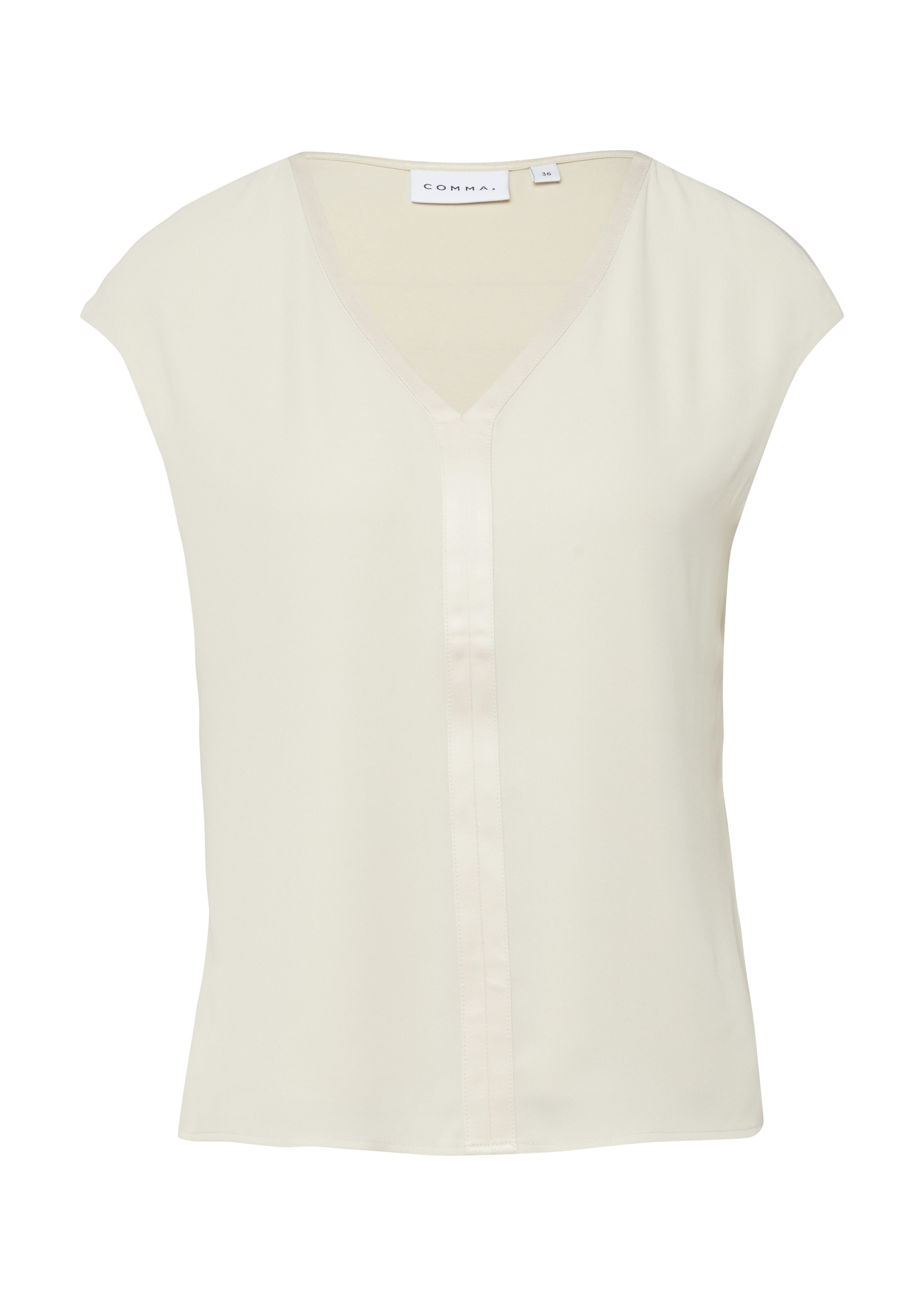 Comma Blusenshirt mit V-Ausschnitt, ärmellos