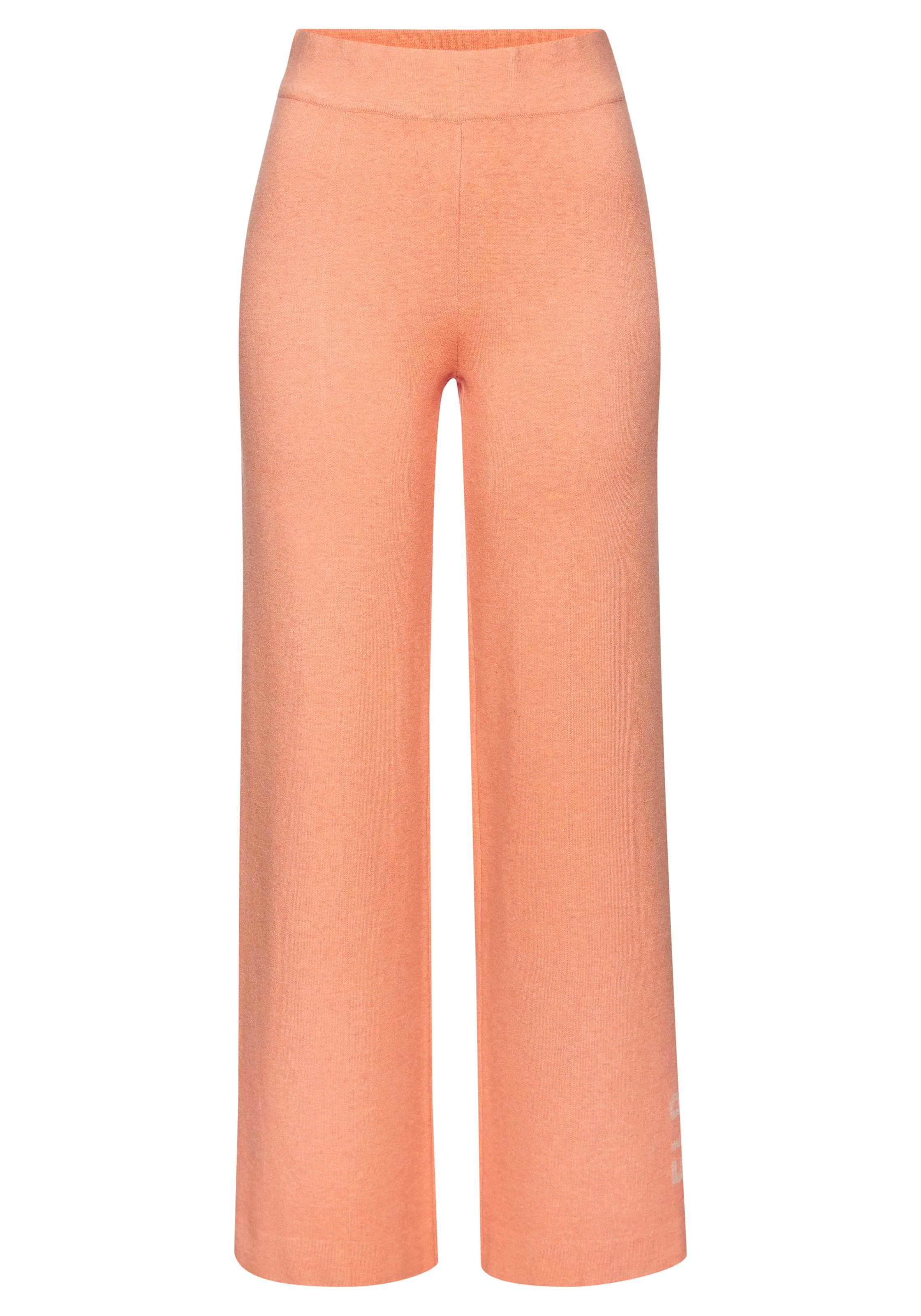 Elbsand Pantalon en tricot  mit weitem Bein und eingestricktem Logo, Loungewear