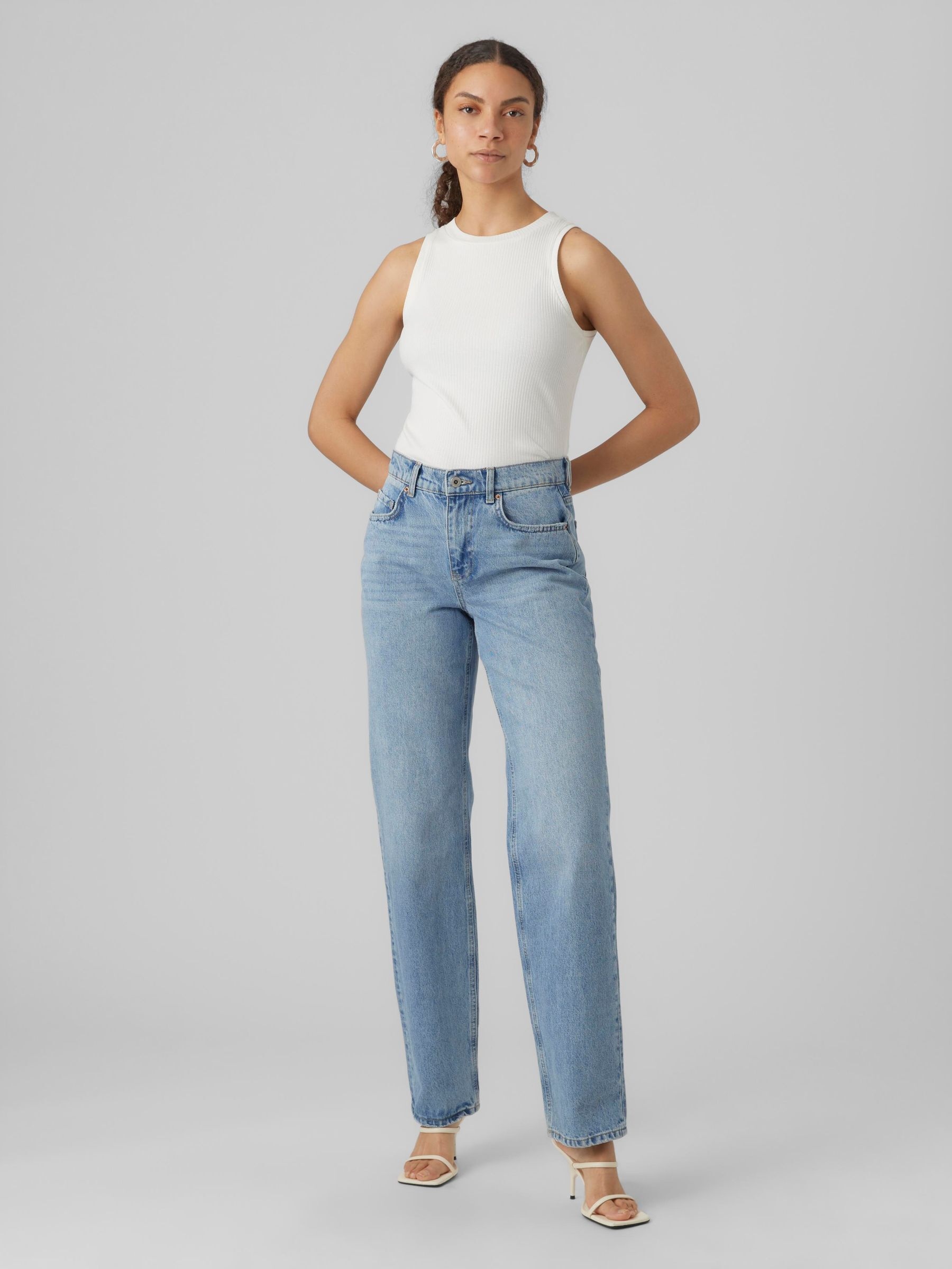 Vero Moda Débardeur »VMLAVENDER SL TOP VMA JRS NOOS« mit Rundhalsausschnitt