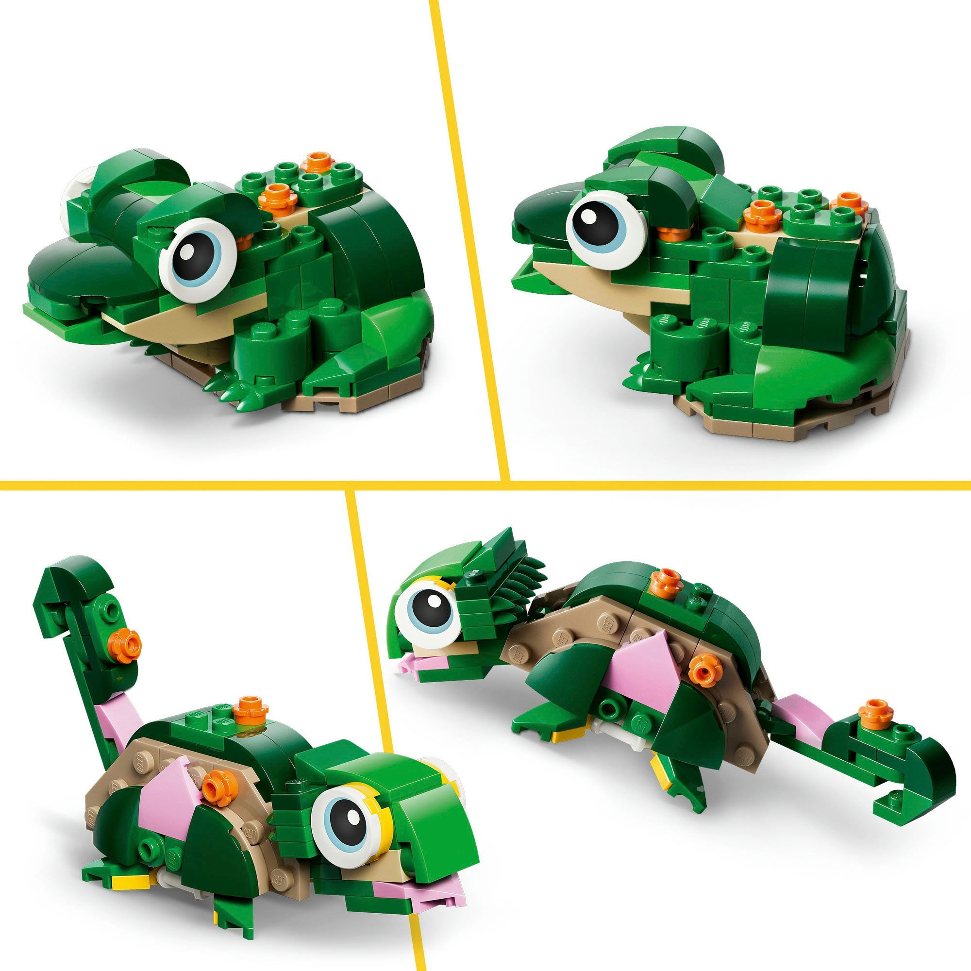 LEGO® Pions de construction »Schildkröte mit Seerose (31377), LEGO Creator« Made in Europe