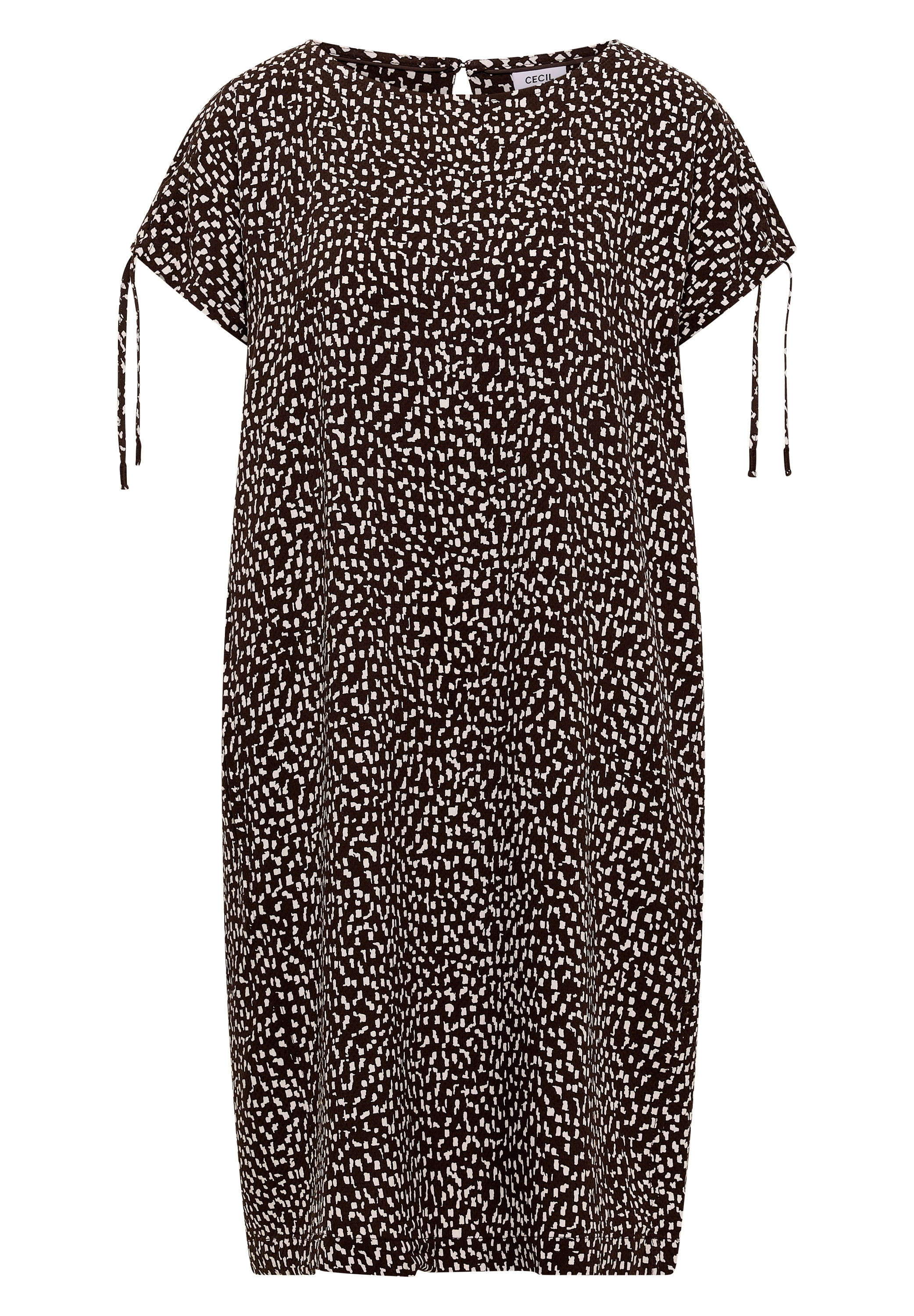 Cecil Druckkleid Ohne Taschen Sommerkleid mit Minimalprint und mit Capsleeves