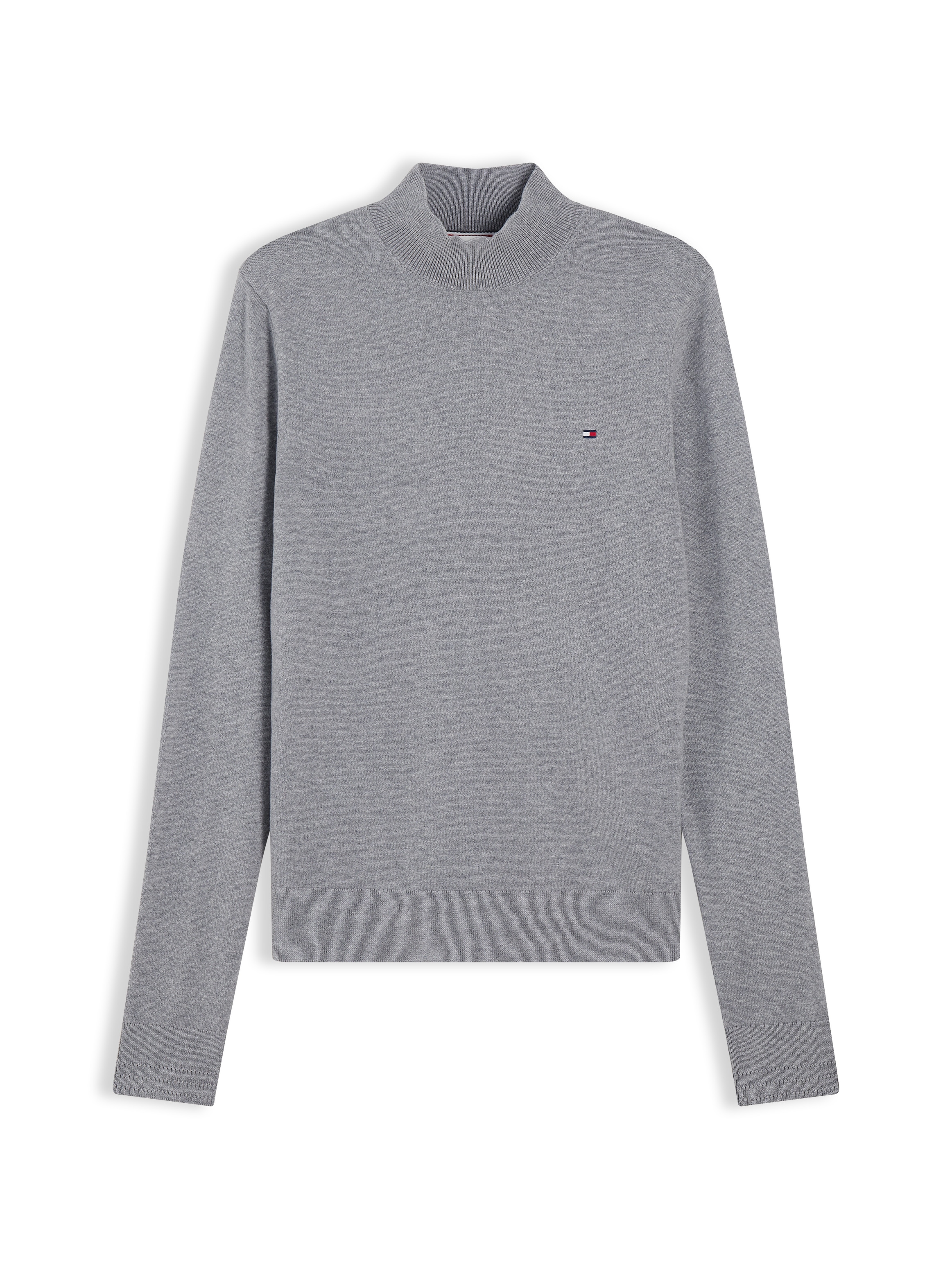 Tommy Hilfiger Pull en tricot »COTTON JERSEY SLIM MK-NK SWT« Mélange de coton, coupe slim