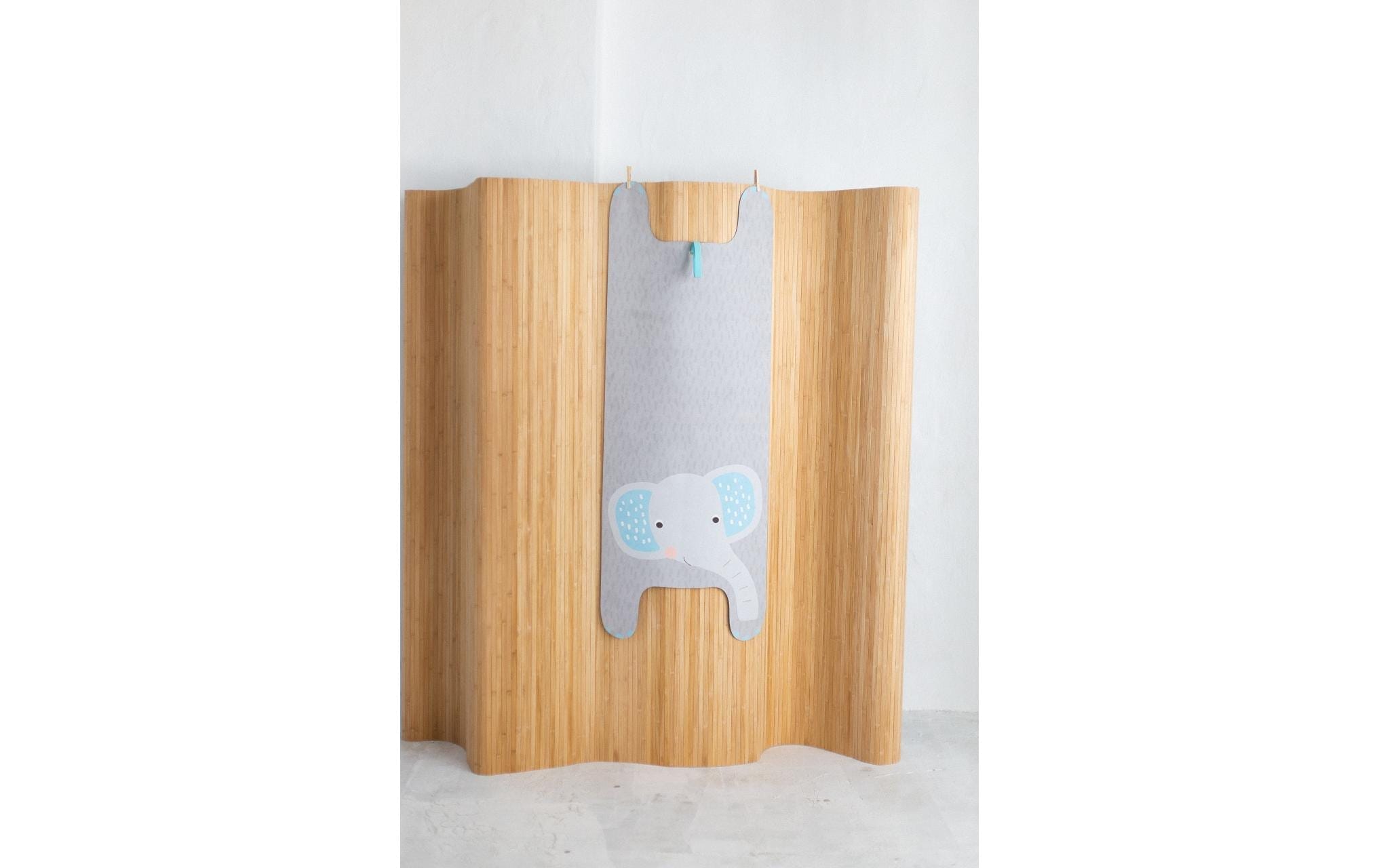   Tapis de jeu »Yogitier Eddy der Elefant Naturkautschuk Mikrofaser-Velours«
