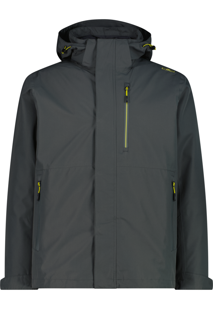 CMP Veste fonctionnelle 3 en 1 »MAN JACKET ZIP HOOD DETACHABLE INN.JACKET« 2 cuis tlg. avec capuche design en 2 pièces, avec veste intérieure amovible, style sportif