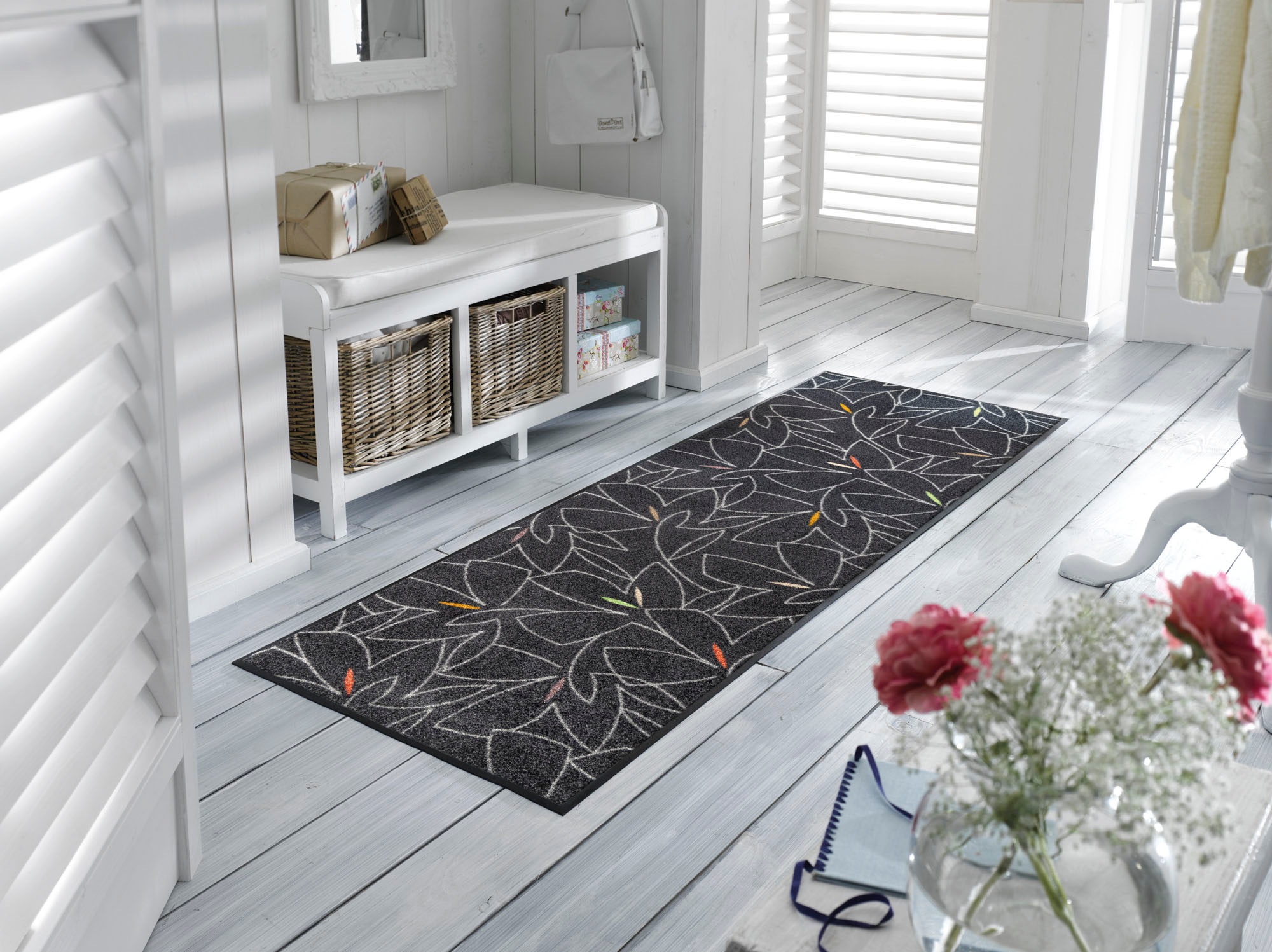 wash+dry by Kleen-Tex Chemin de table »Linostre« Rectangulaire 7 mm Höhe