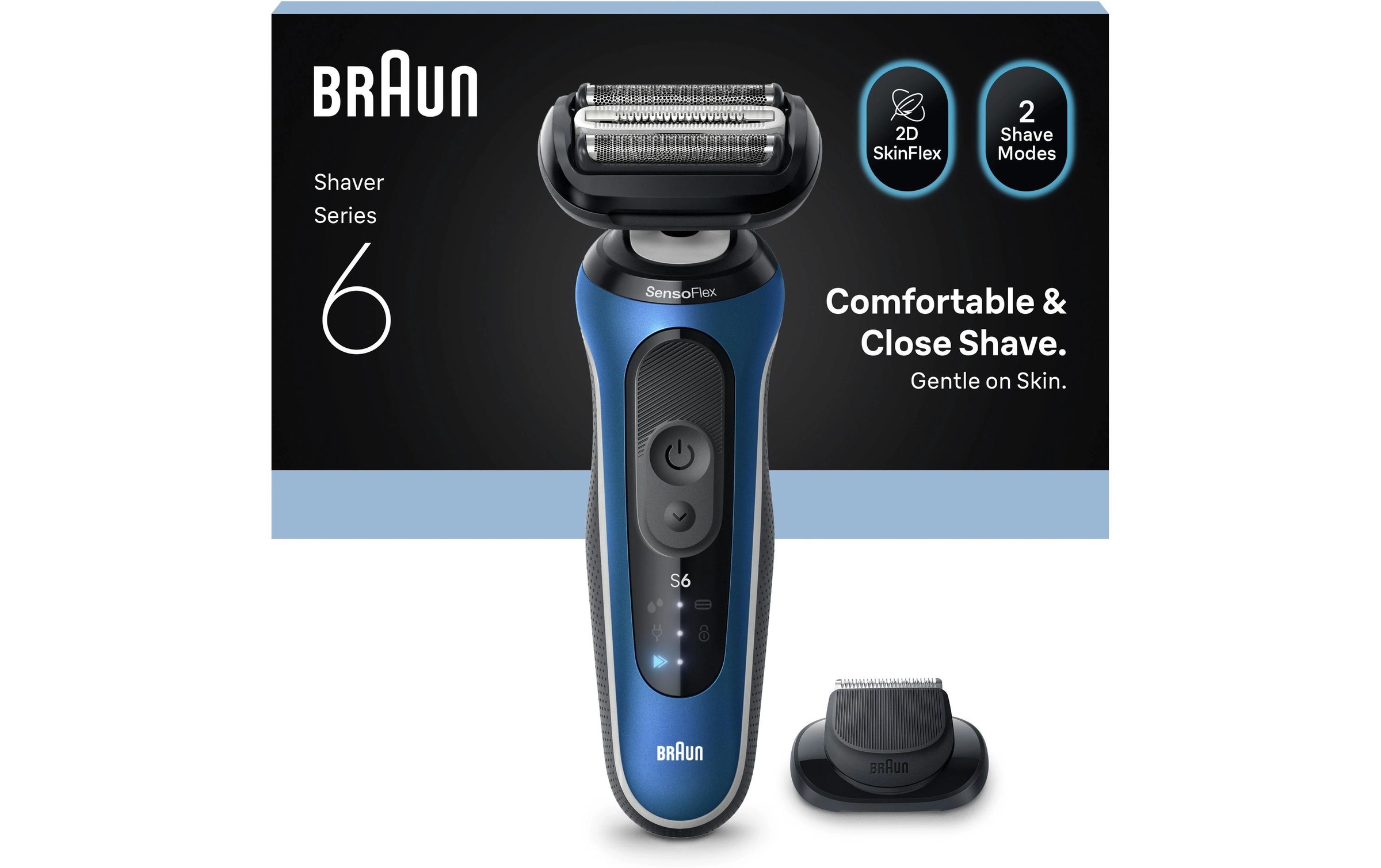 Braun Épilateur électrique pour le visage »Series 6 62-B1200s«