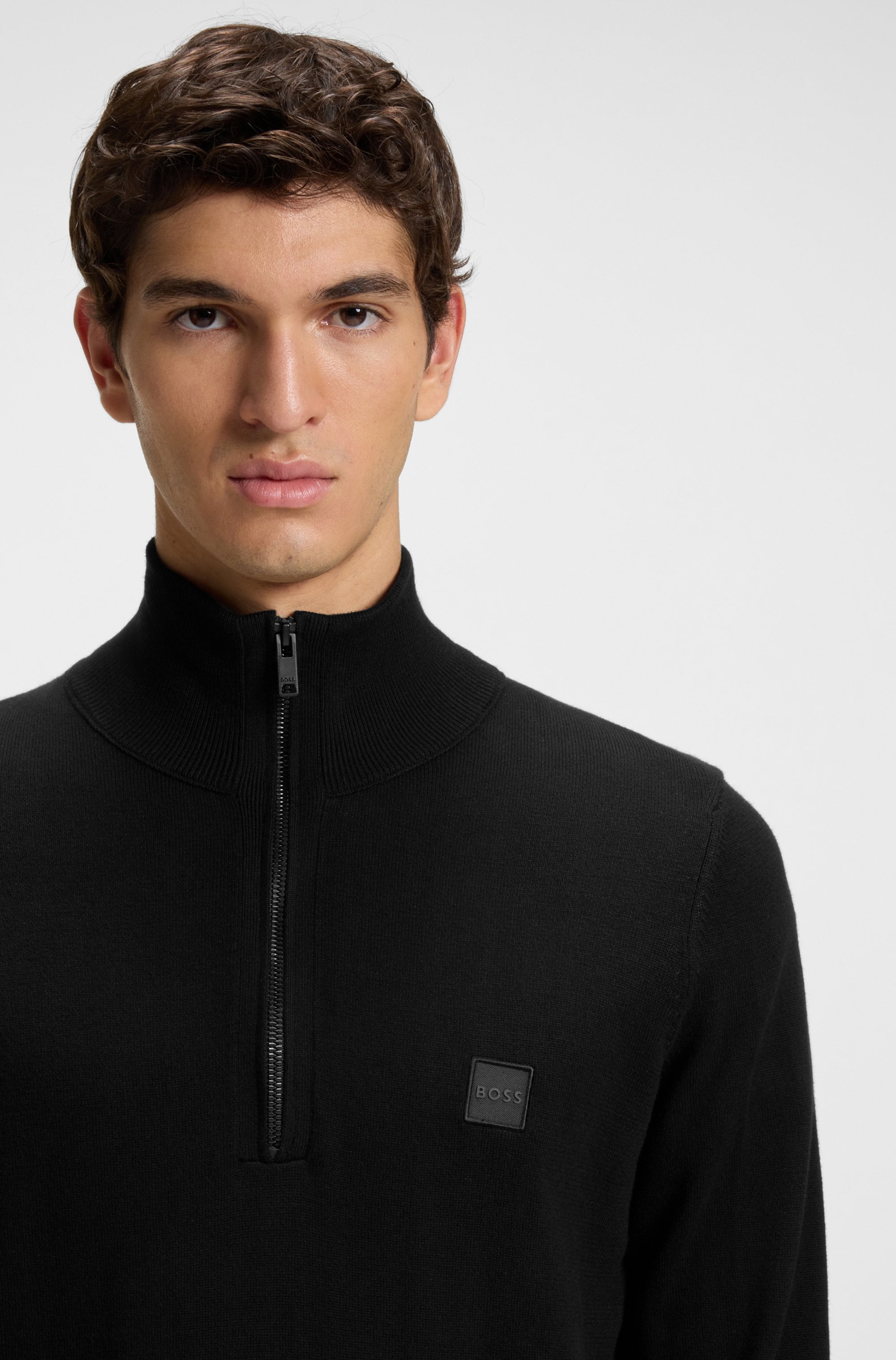 BOSS ORANGE Rollkragenpullover »Kanobix« mit Ton-in-Ton Logo