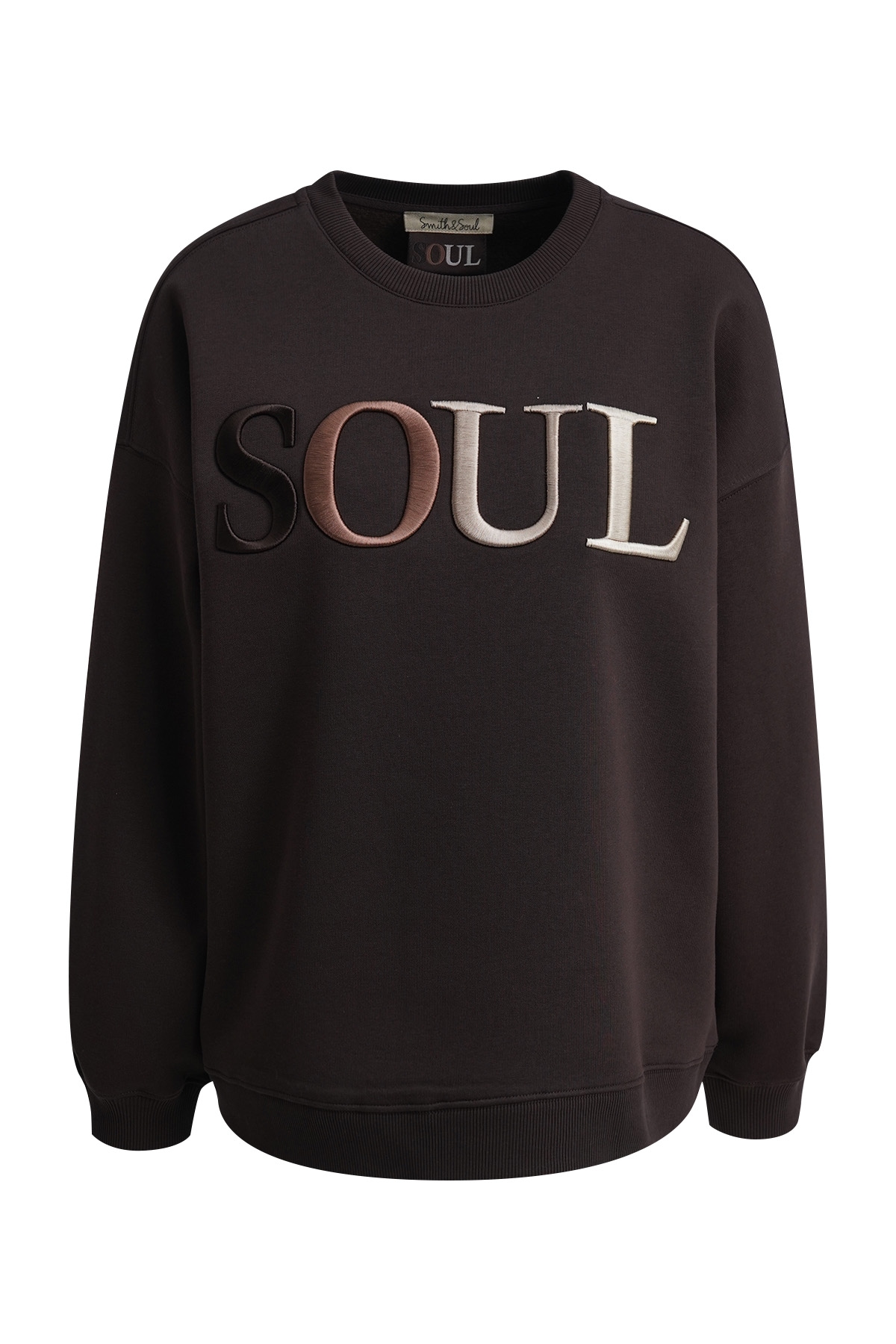 Smith & Soul Sweatshirt , mit 3D-Logoschriftzug, oversize
