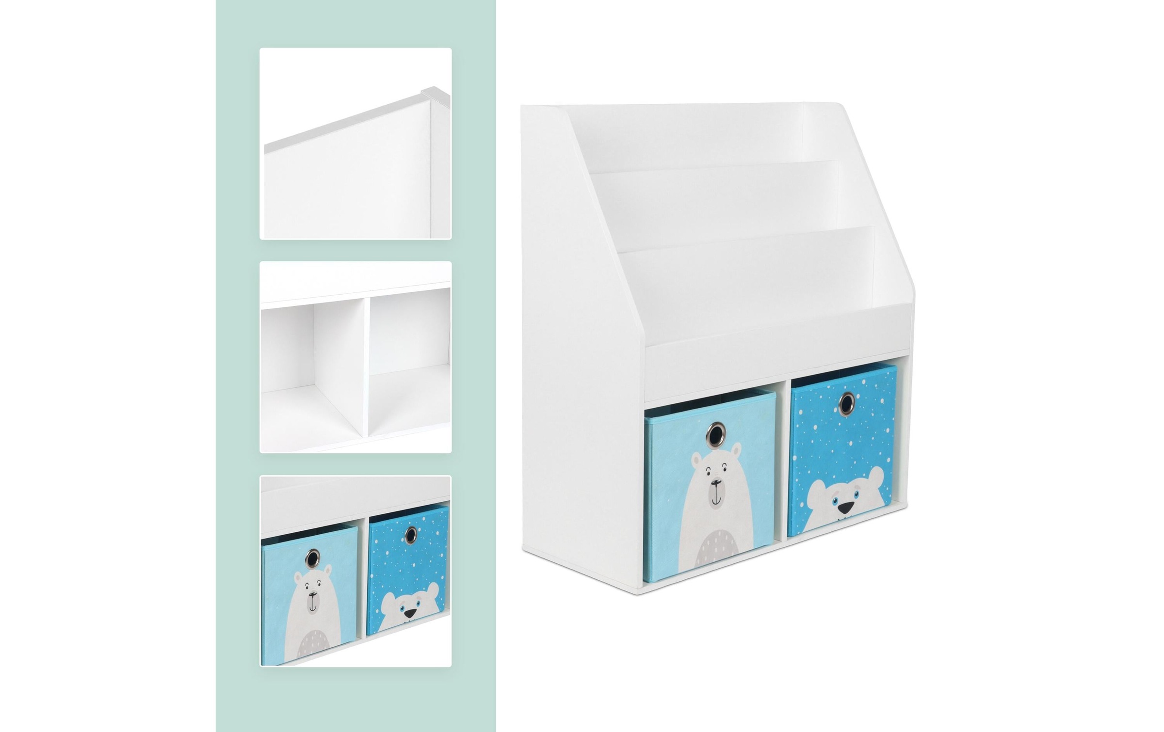 relaxdays Étagère à livres »für Kinder 79 x 72 x 30,5 cm«