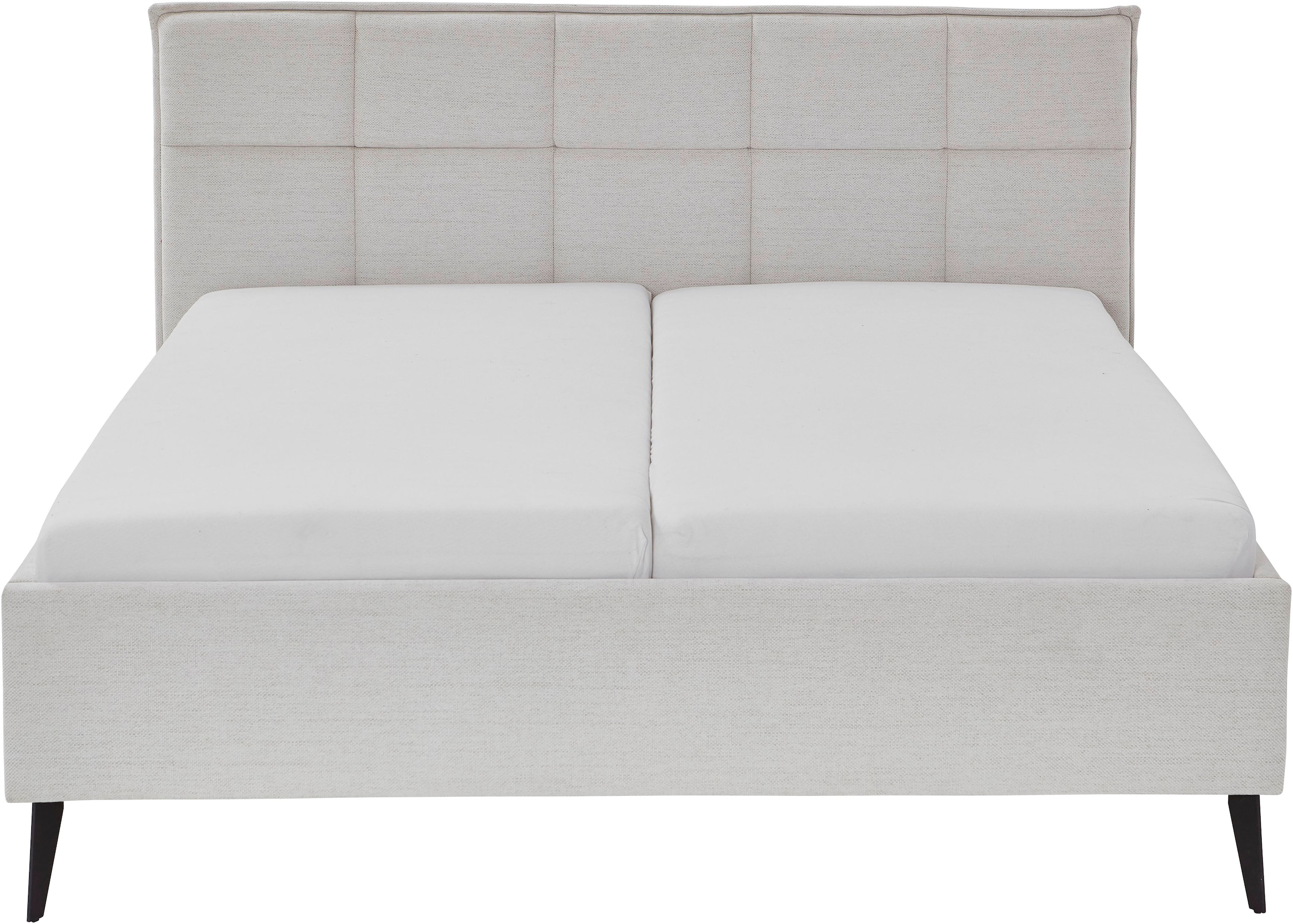 meise.möbel Lit rembourré »Paulo wahlweise mit Bettkasten, erhältlich in den Breiten 160 & 180cm« wahlweise mit Holz- oder Metallfuss