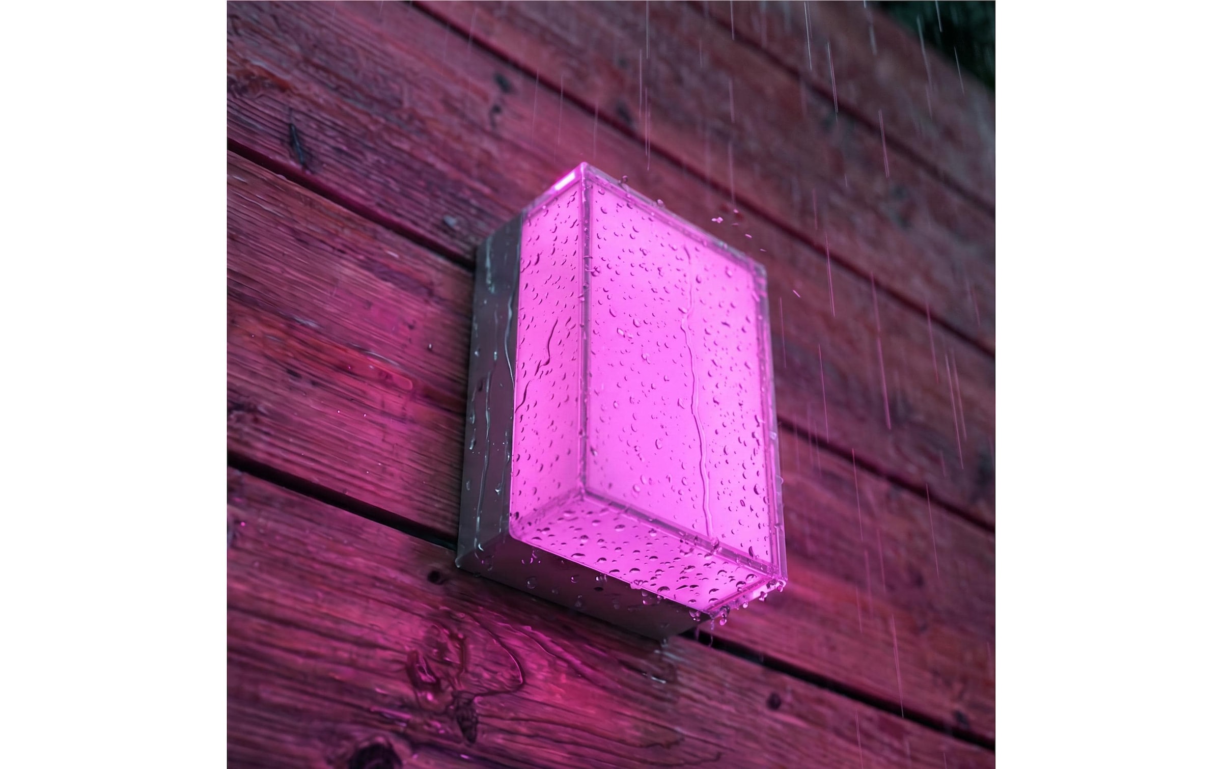 Philips Hue Aussen-Wandleuchte »Scenova Wandleuchte rechteckig Smart Outdoor« LED-Modul RGB