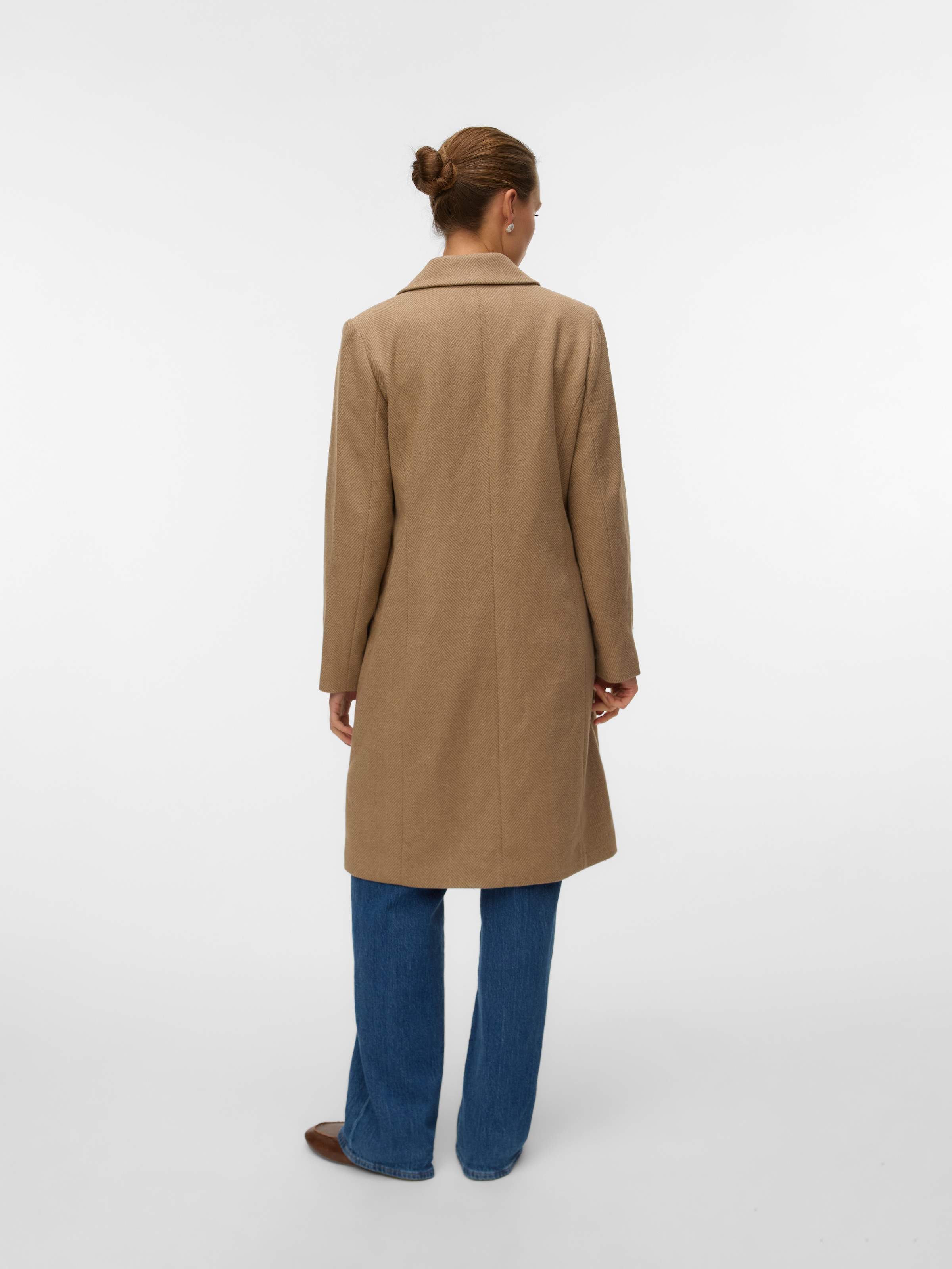 Vero Moda Manteau long »VMBLAZA HERINGBONE LONG WOOL COAT GA BOO«
