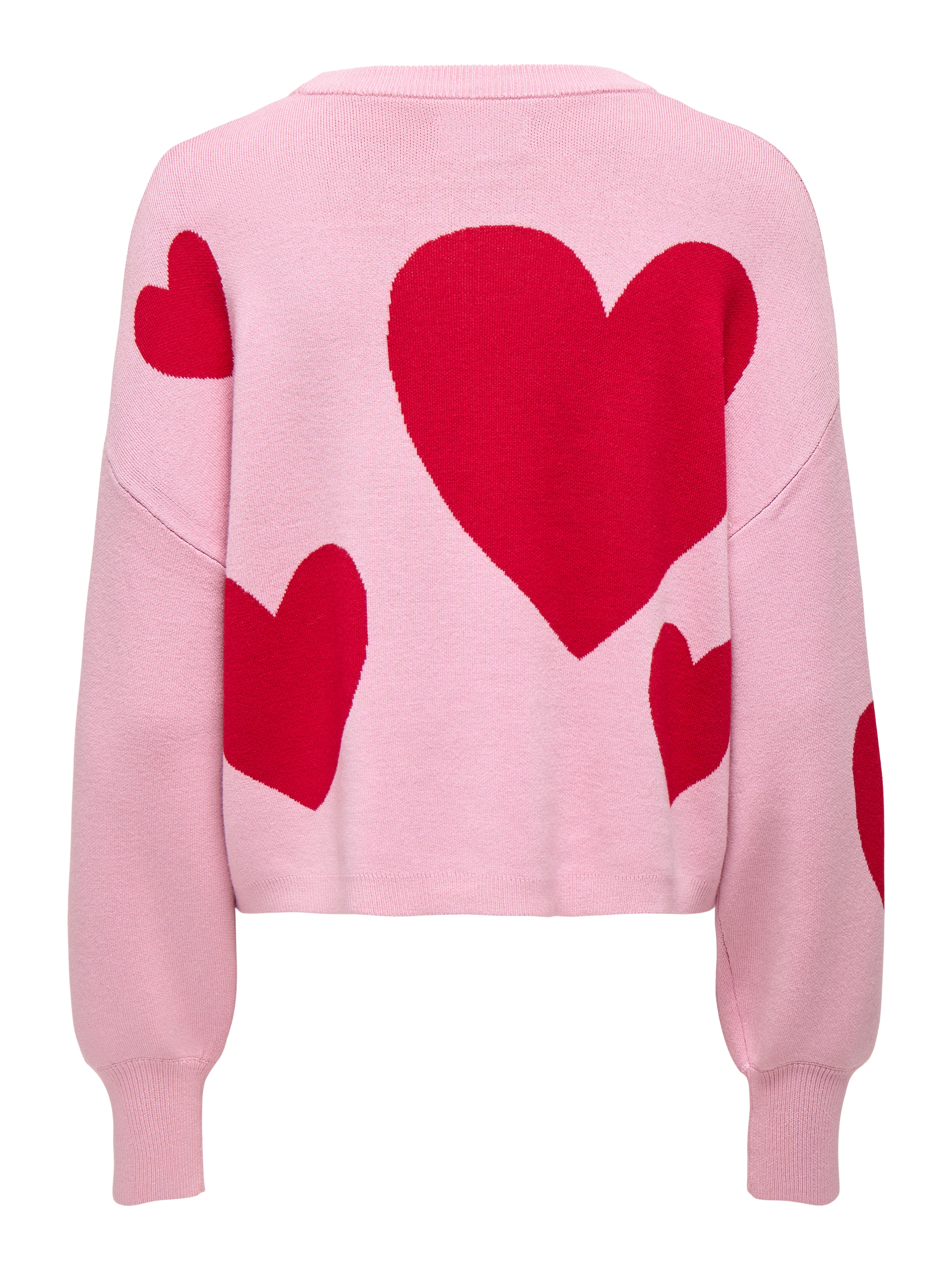 ONLY Pull en tricot »ONLMONTANA LS JQ O-NECK CC KNT« mit Rippbündchen