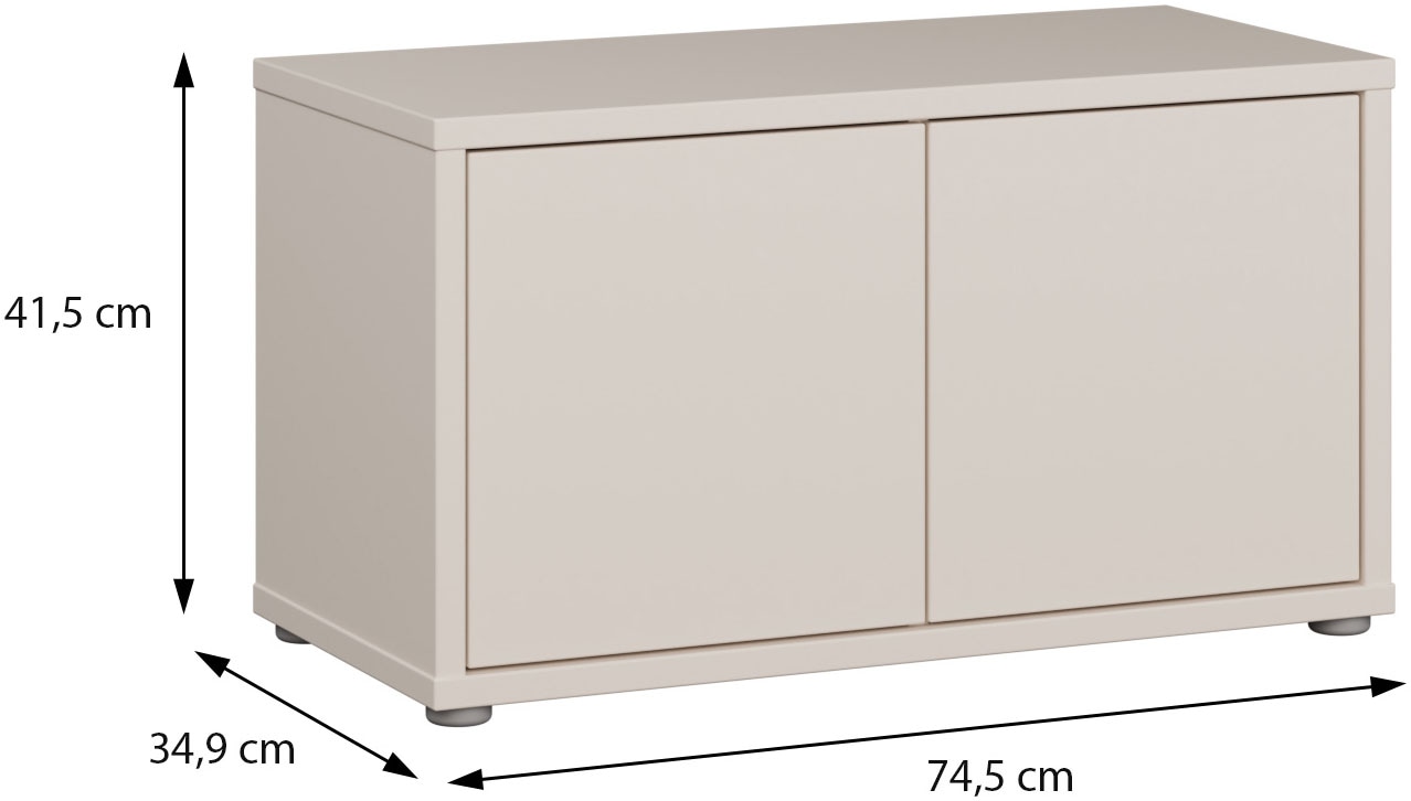 FORTE Schuhbank »Alice Springs, Grifflos, 8 Paar Schuhe, Polsterauflage optional« B/H/T 74,5/41,5/34,9 cm, Push to open