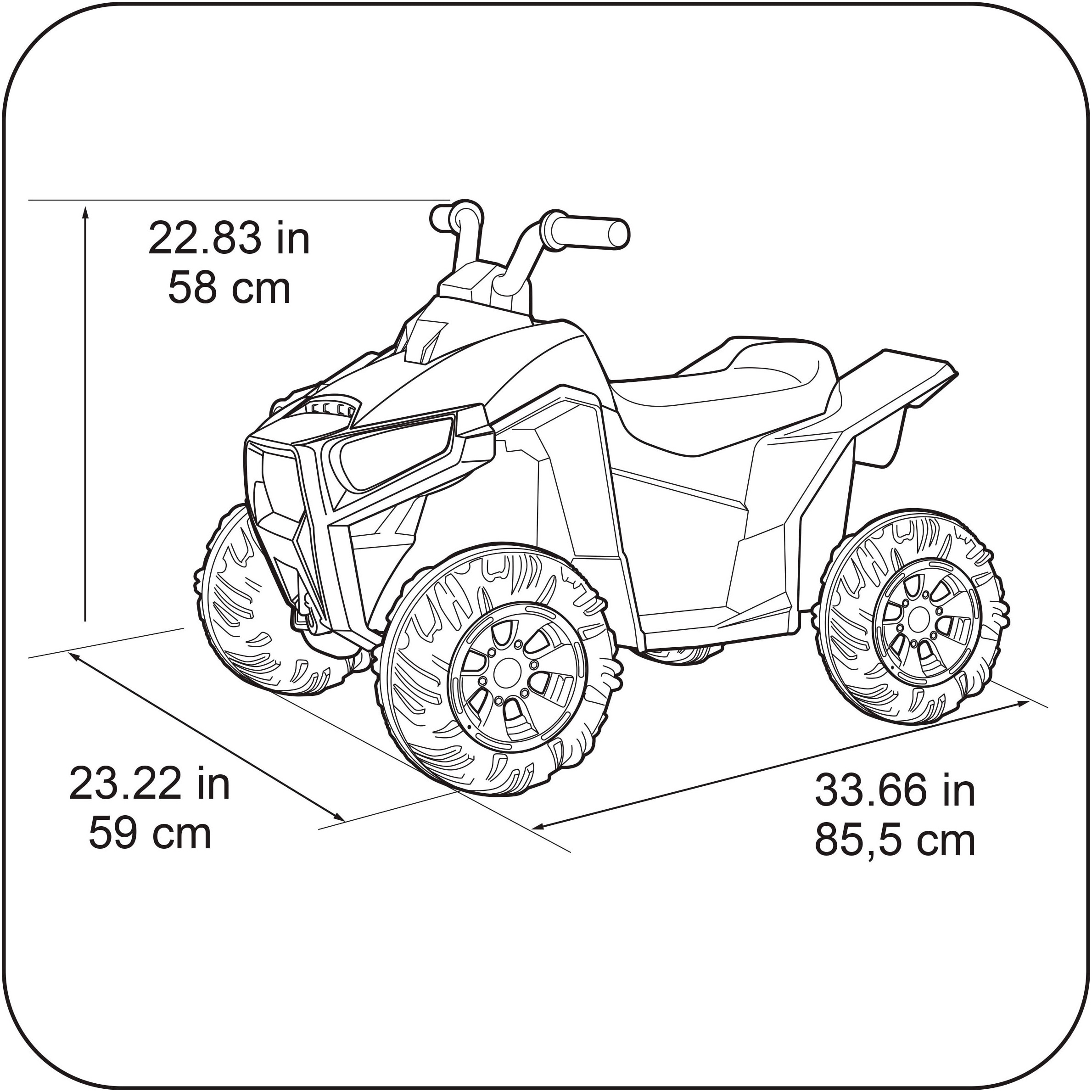 Feber® Elektro-Kinderquad »Boxer CE« ab 3 Jahren bis 30 kg