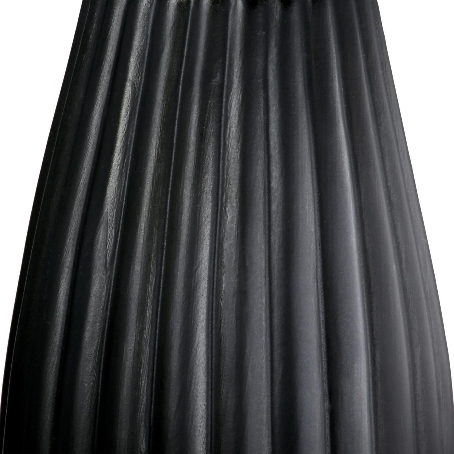 Casablanca by Gilde Tischvase »2tlg. Set Vase Piega schwarz H.17 cm« 2-teiliges Set aus Porzellan, schwarz