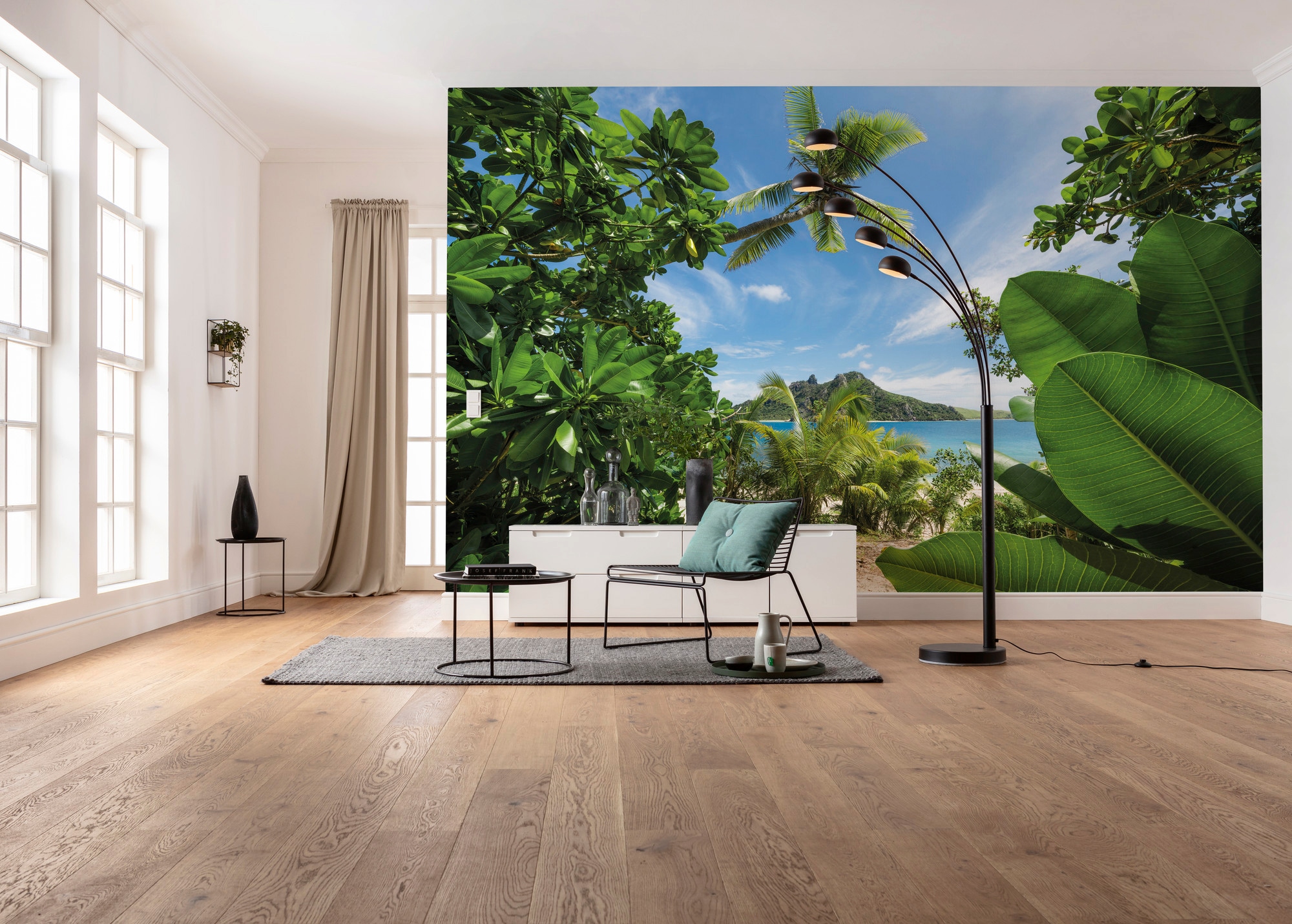 Komar Vliestapete »Digitaldruck Vlies -  Cast Away Jungle - Grösse 450 x 280 cm« bedruckt glatt Wohnzimmer, Schlafzimmer