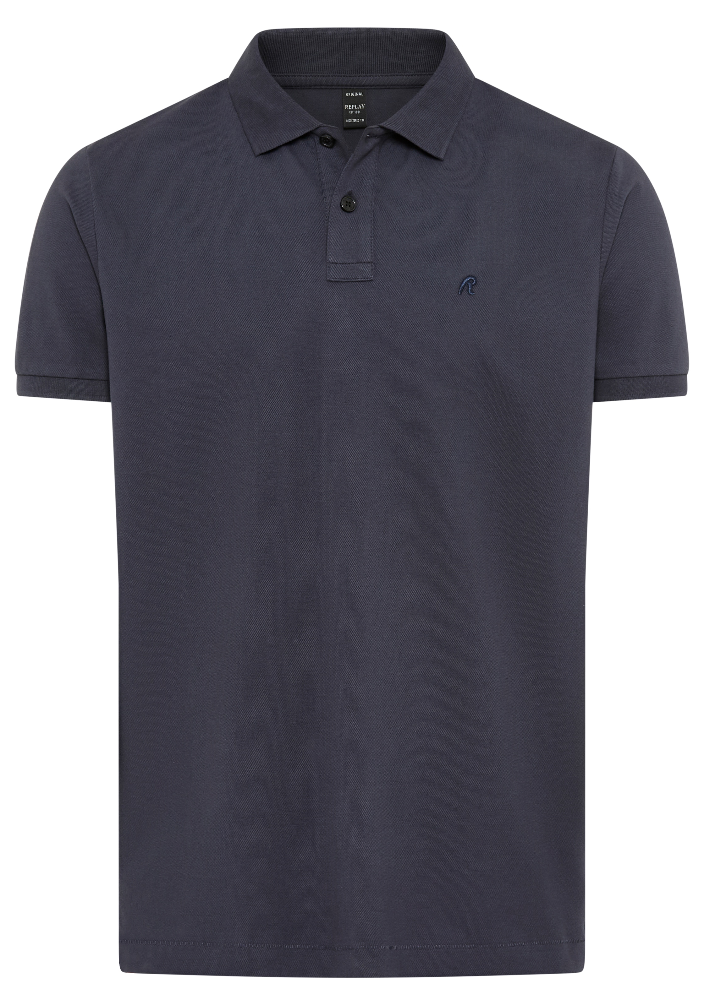 Replay Poloshirt Feiner Piqué aus Baumwolle
