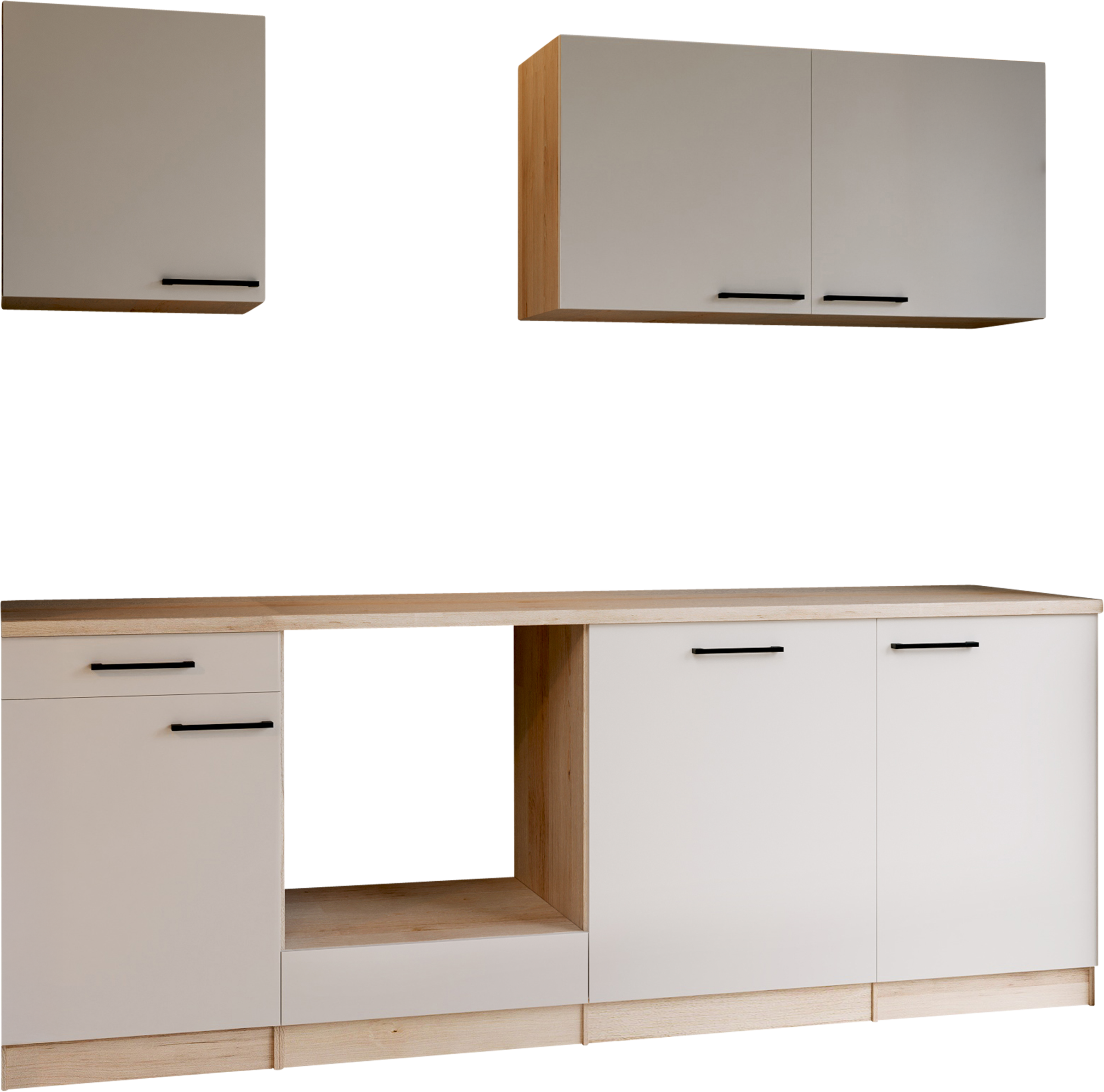 RESPEKTA Cuisine »Merle« démonté, avec appareils électroménagers en option, fonction Soft Close, largeur 220 cm