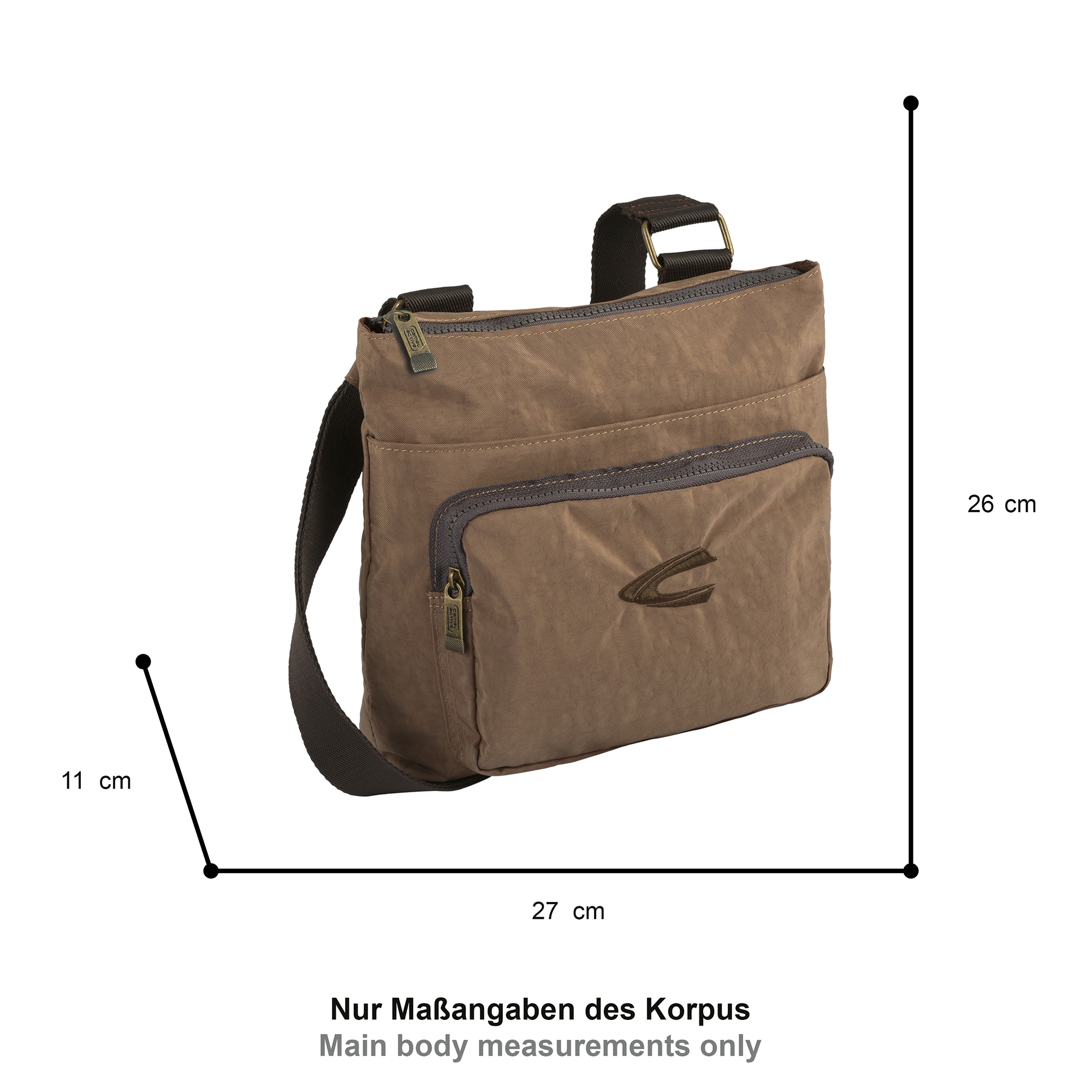 camel active Sac à bandoulière »Journey« aus leichtem robusten Nylon, funktional perfekt für alle Lebenslagen