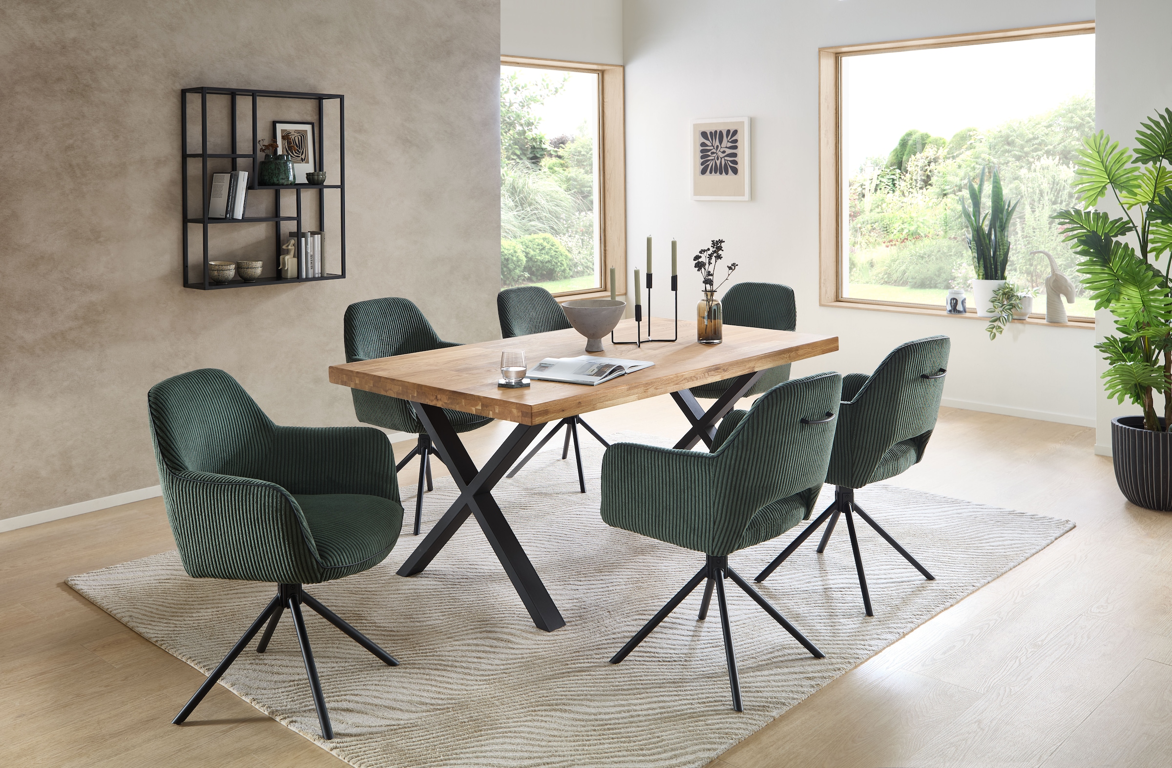 Stolkom Chaise avec accoudoirs »Adriana« (Packung) 1 cuis180 grad drehbar mit Auto-Return