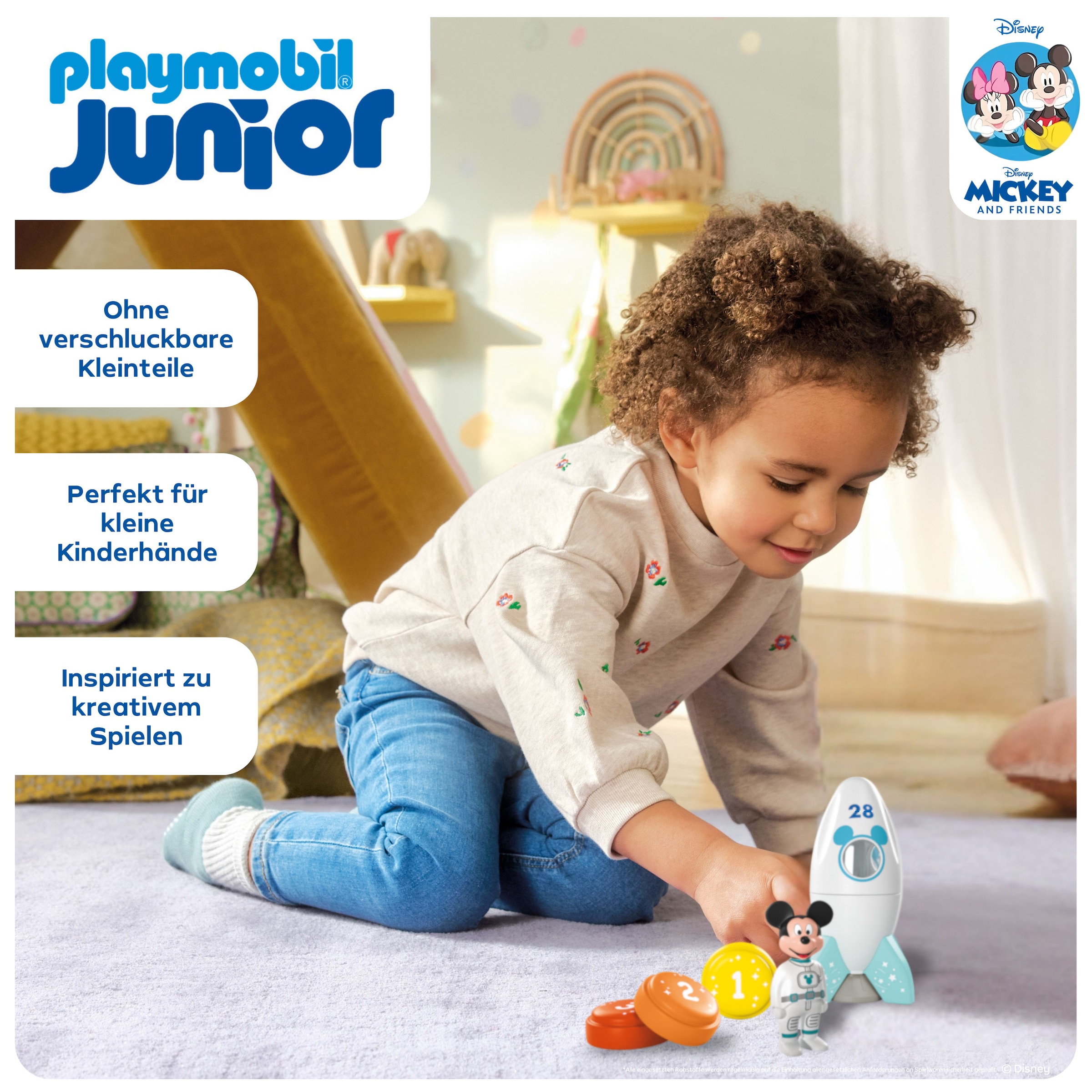 Playmobil® Jeu de construction »Micky Maus' Raketen- & Weltraum-Abenteuer (71771), JUNIOR & Disney« Made in Europe