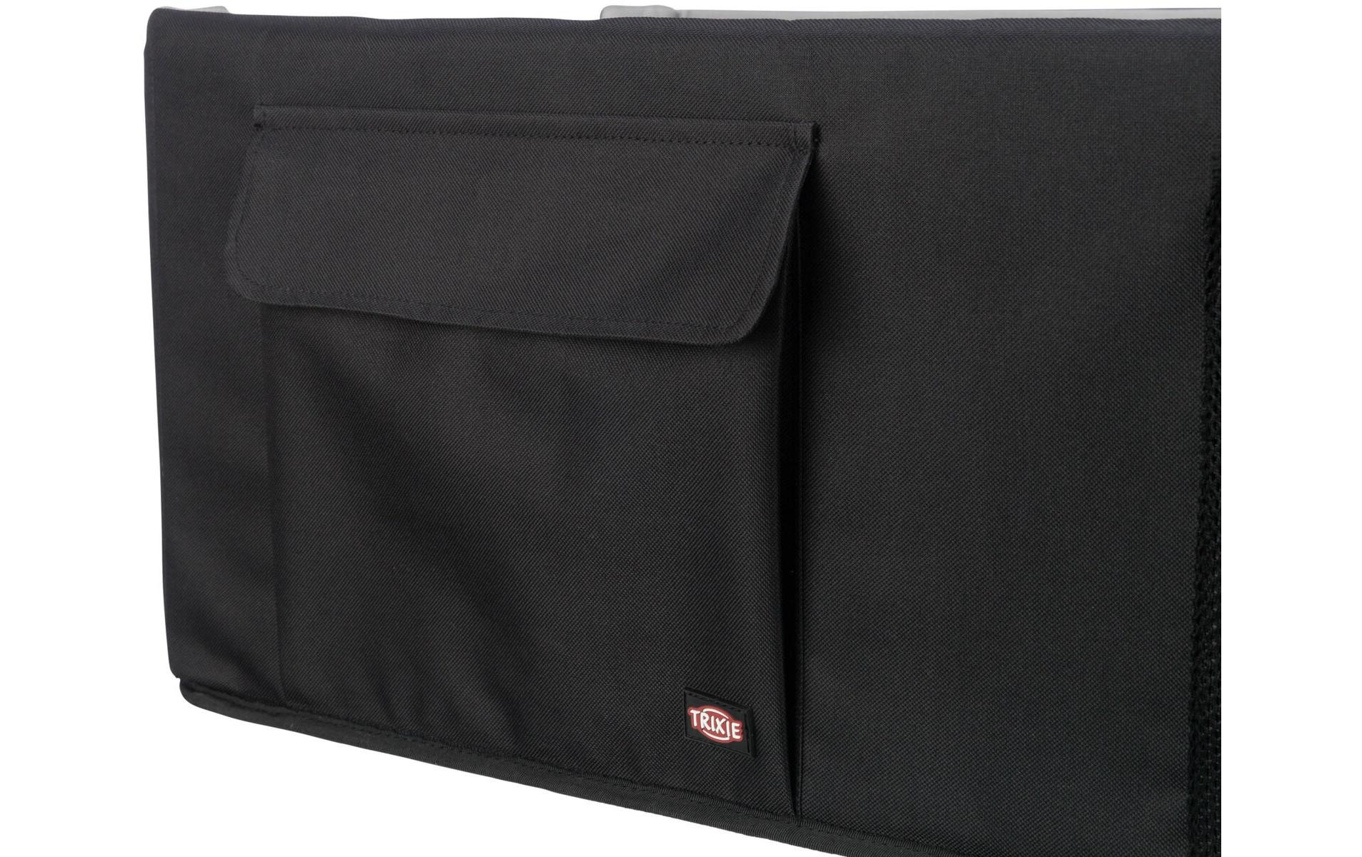 TRIXIE Siège-auto pour chien »Doppelt, 80 × 28 × 39 cm, Schwarz/Grau« Polyester