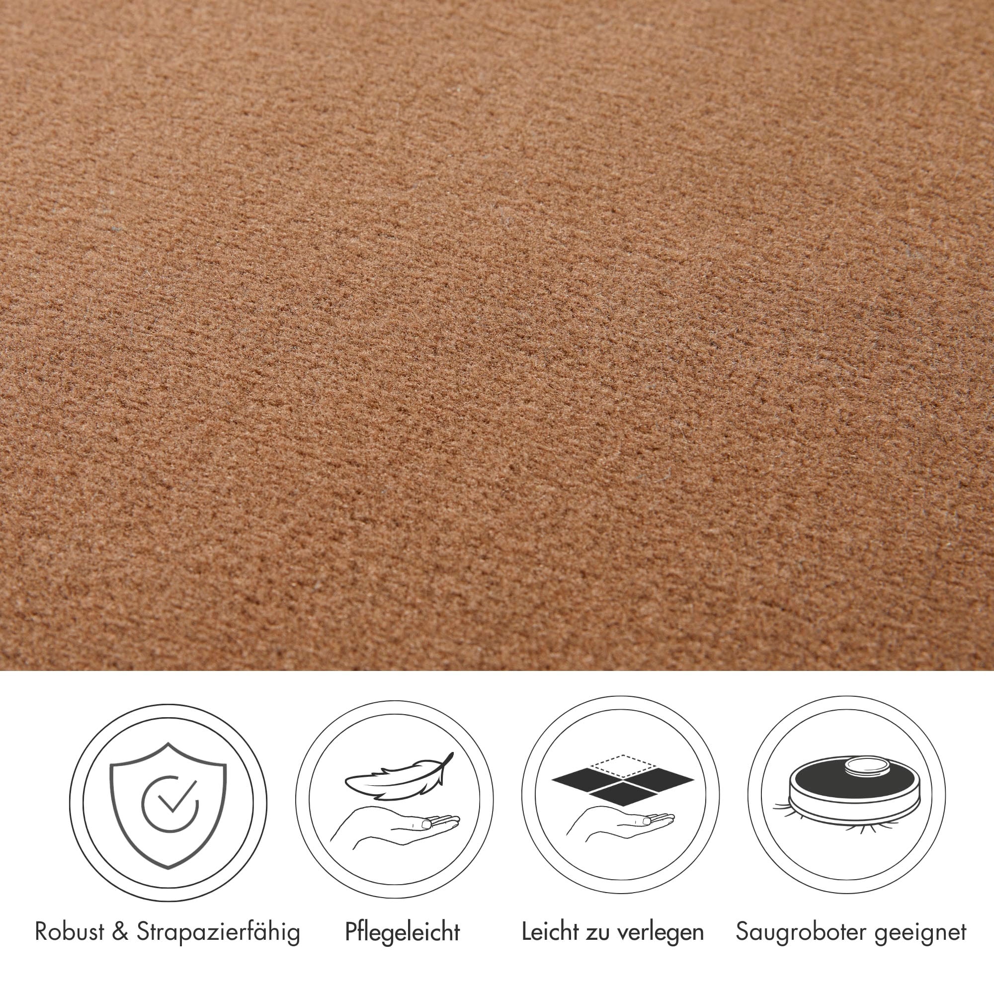 Andiamo Teppichboden »Kira, Velours, Made in Belgium« rechteckig 8 mm Höhe Uni Farben, Breite 400 cm, strapazierfähig, pflegeleicht, Wohnzimmer