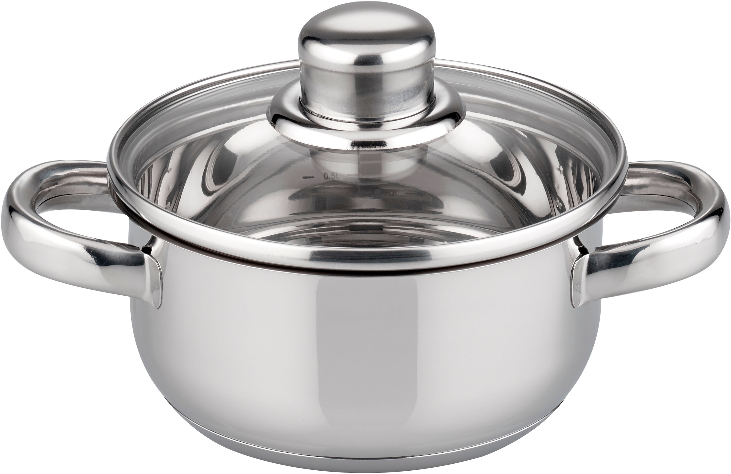 Elo Basic Topf-Set »Galactica« Set, 5 Töpfe,3 Deckel, 3 Pfannen,1 Schüssel,4 Küchenhelfer, 2 Stapelschutz, 18 Stk. tlg. Edelstahl 201