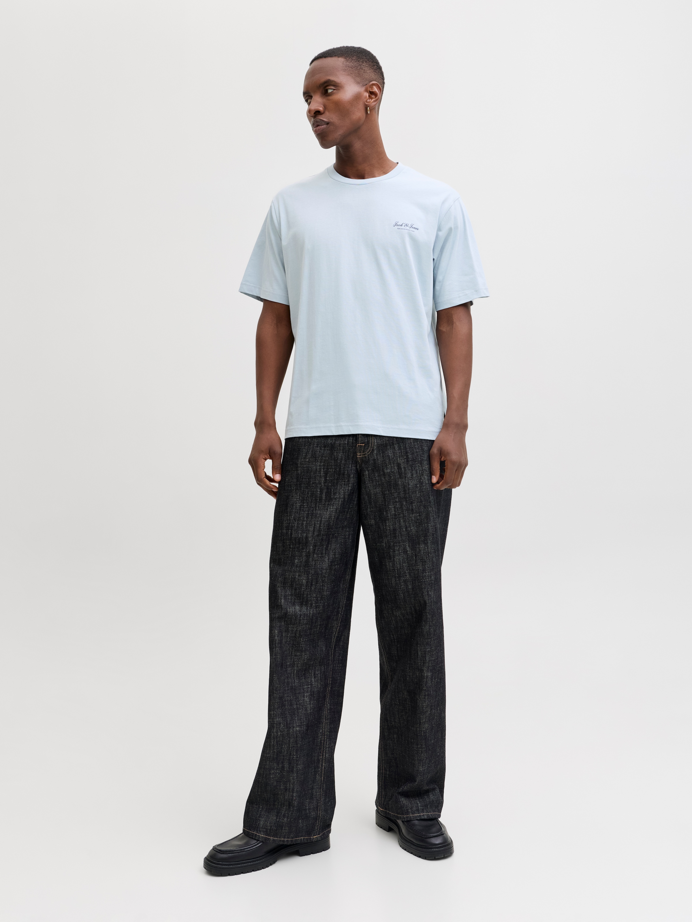 Jack & Jones Rundhalsshirt »JJEARCHIVE GRAPHIC TEE SS O-NECK NOOS« Baumwolle, relaxed fit